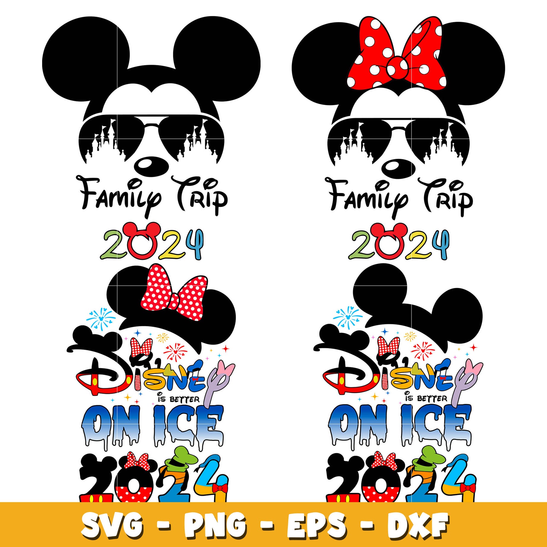 Mickey mouse family vacation and friends bundle svg, Disney svg, Digital download  