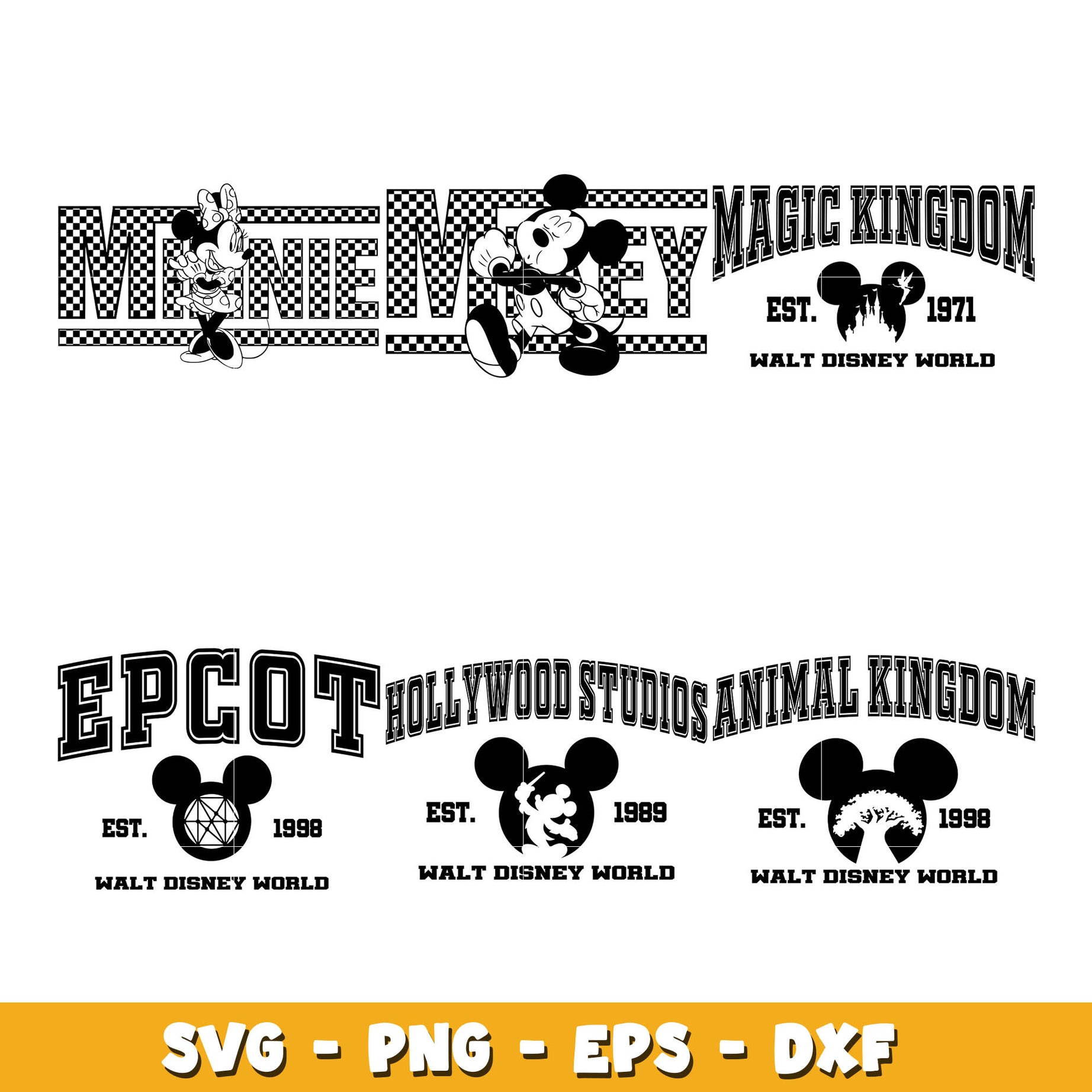 Mickey hollywood studios bundle svg, Disney svg, Digital download 