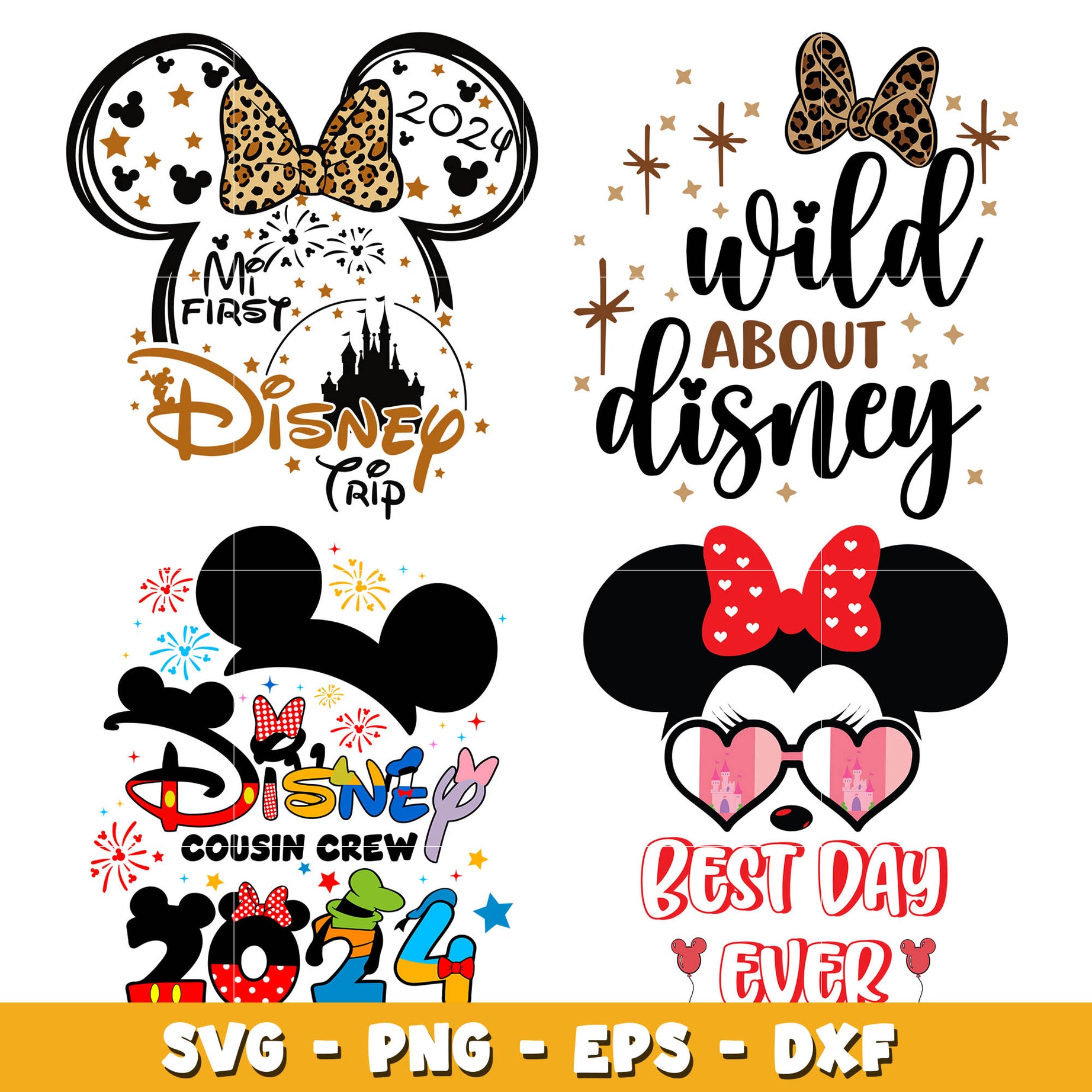 Disney Personalized My First Disney Trip bundle svg, Disney svg, Digital download 