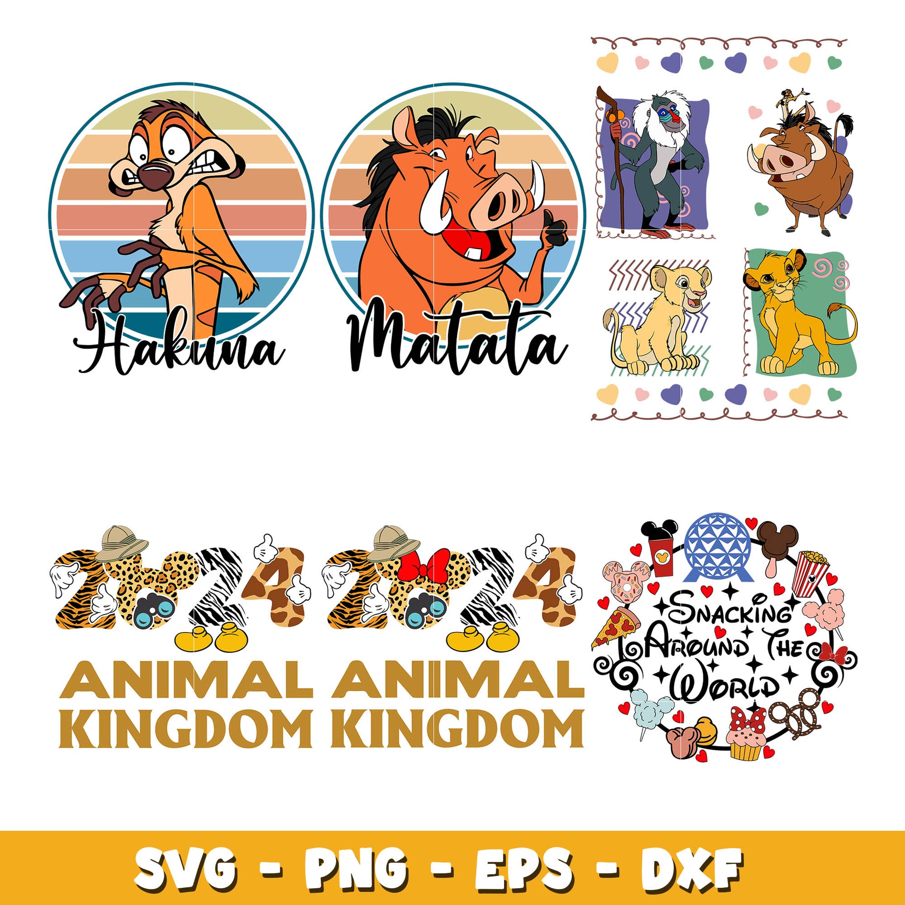 Disney Lion king movie bundle svg, Disney svg, Digital download  