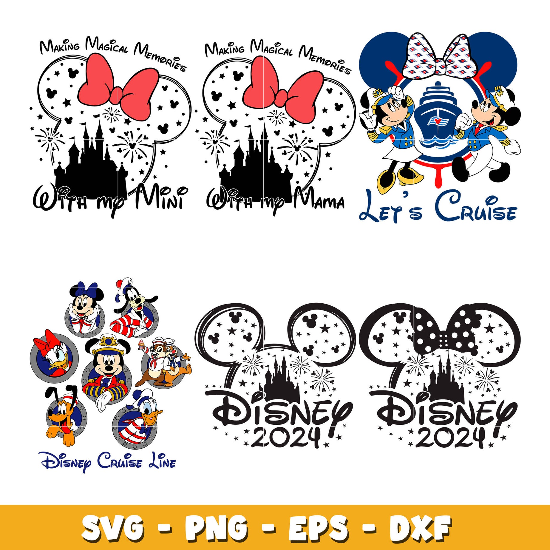 Disney mickey let's cruise svg bundle, Disney cruise svg, Disney svg