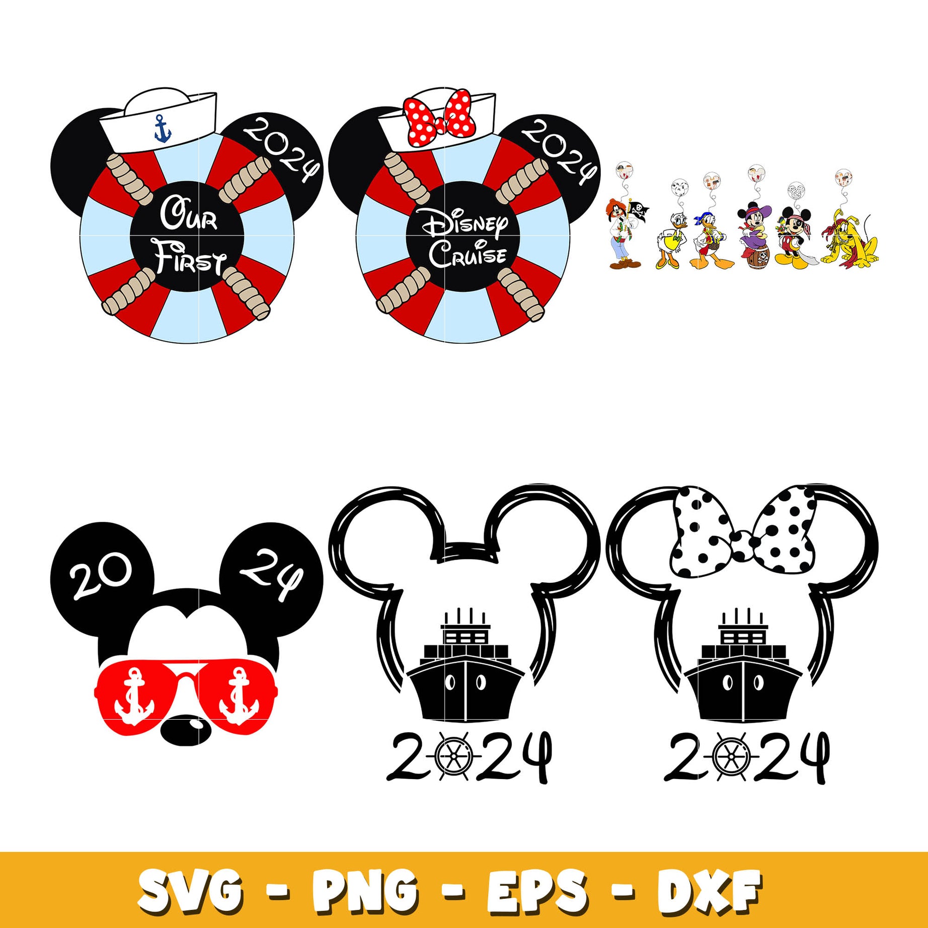 Mickey mouse disney cruise svg bundle, Disney cruise svg, Disney svg