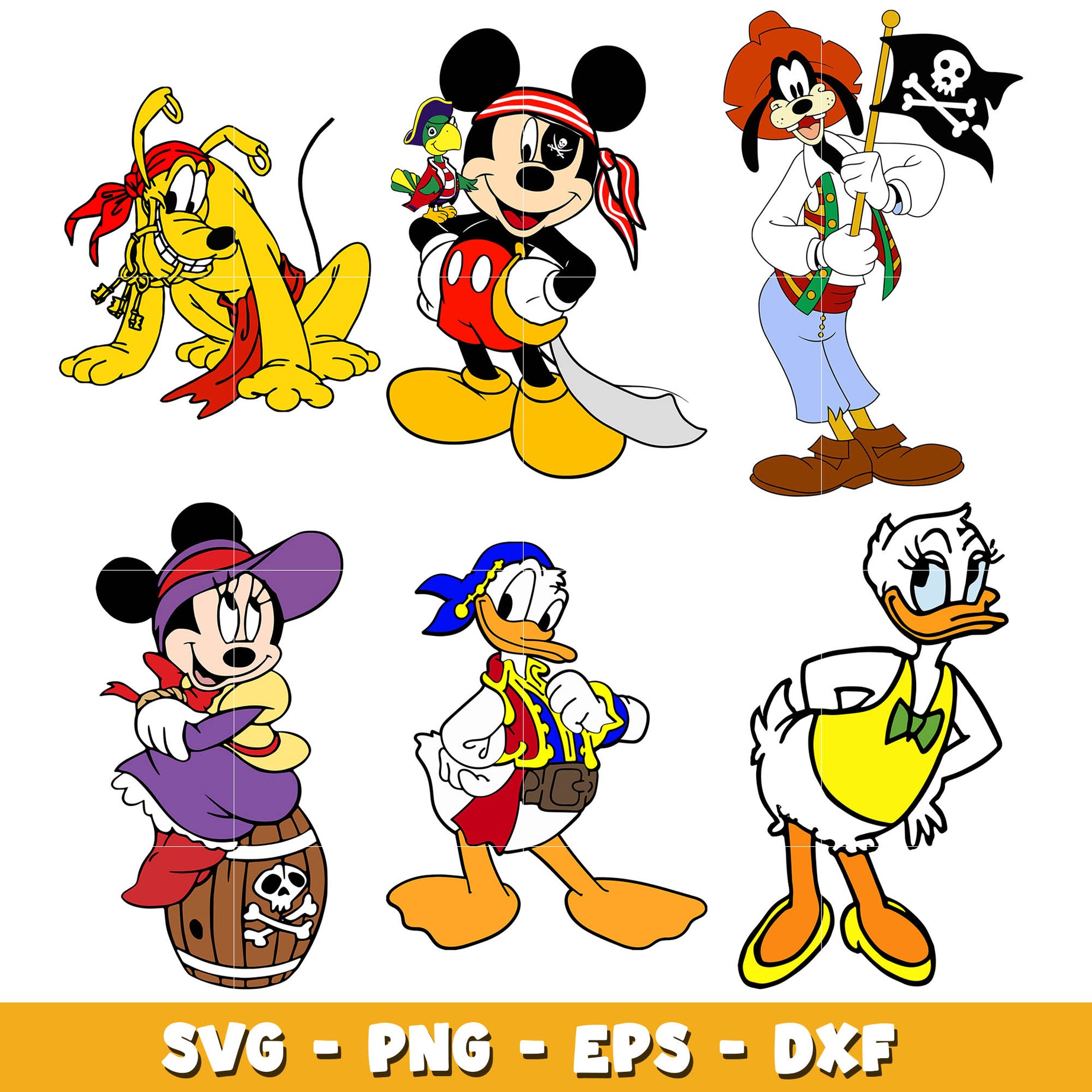 Disney mickey priates friends svg bundle, Disney priates svg, Disney svg