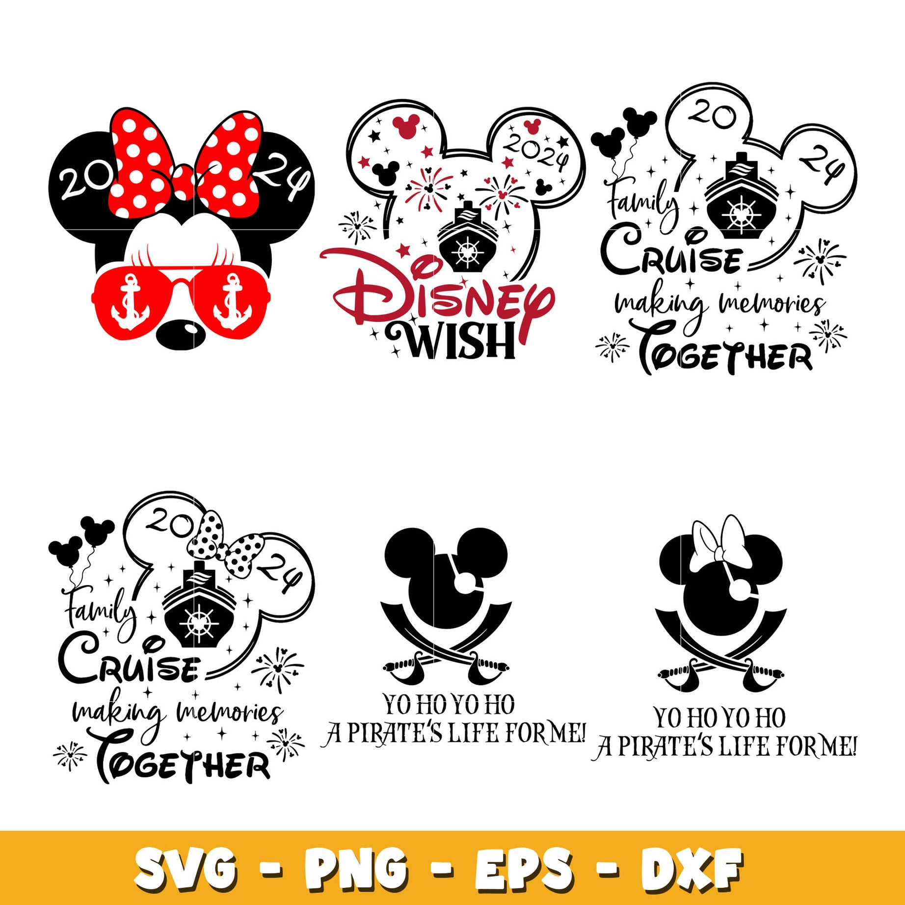 Disney Family Vacation 2024  bundle svg, Disney svg, Digital download 