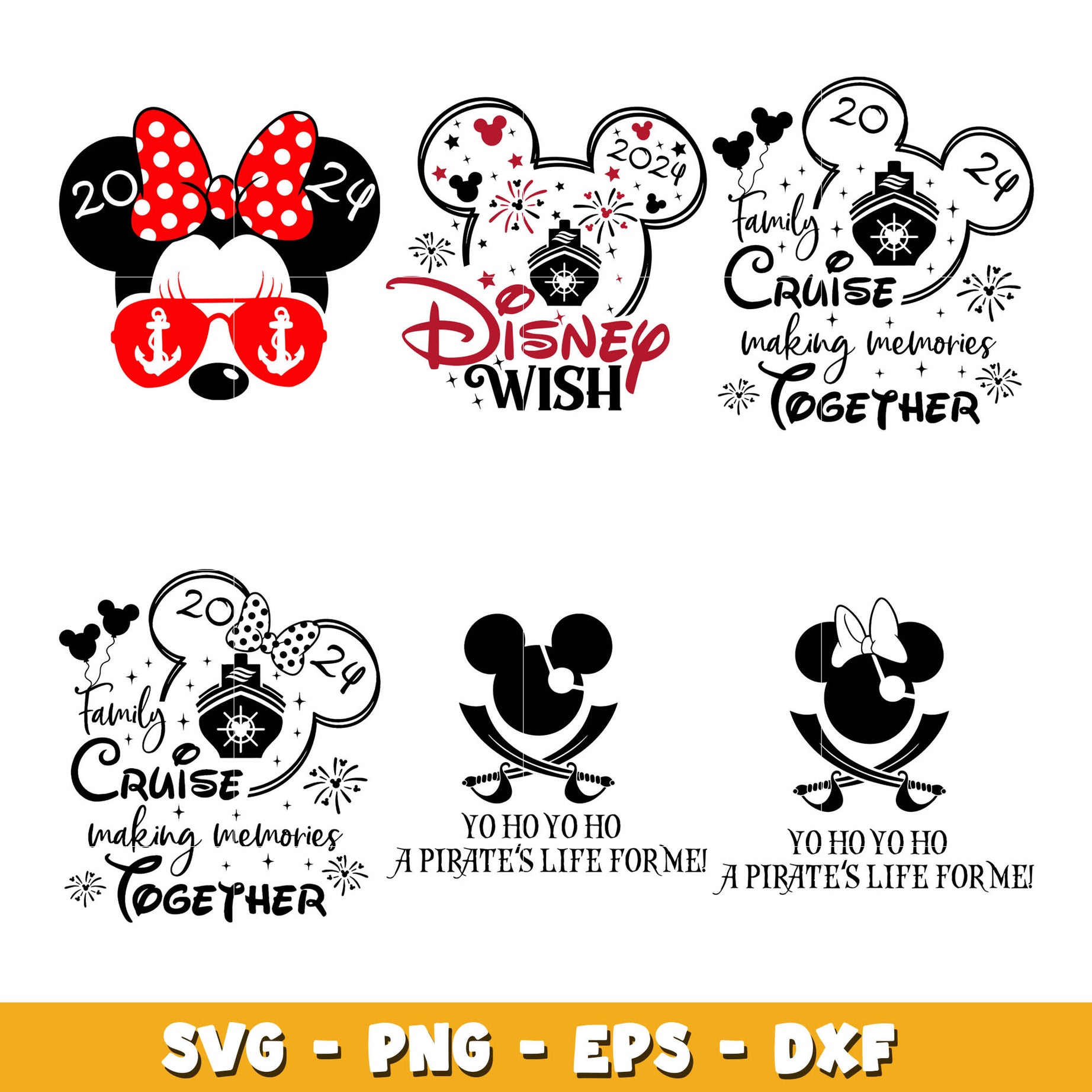 Disney mickey family cruise svg bundle, Disney cruise svg, Disney svg