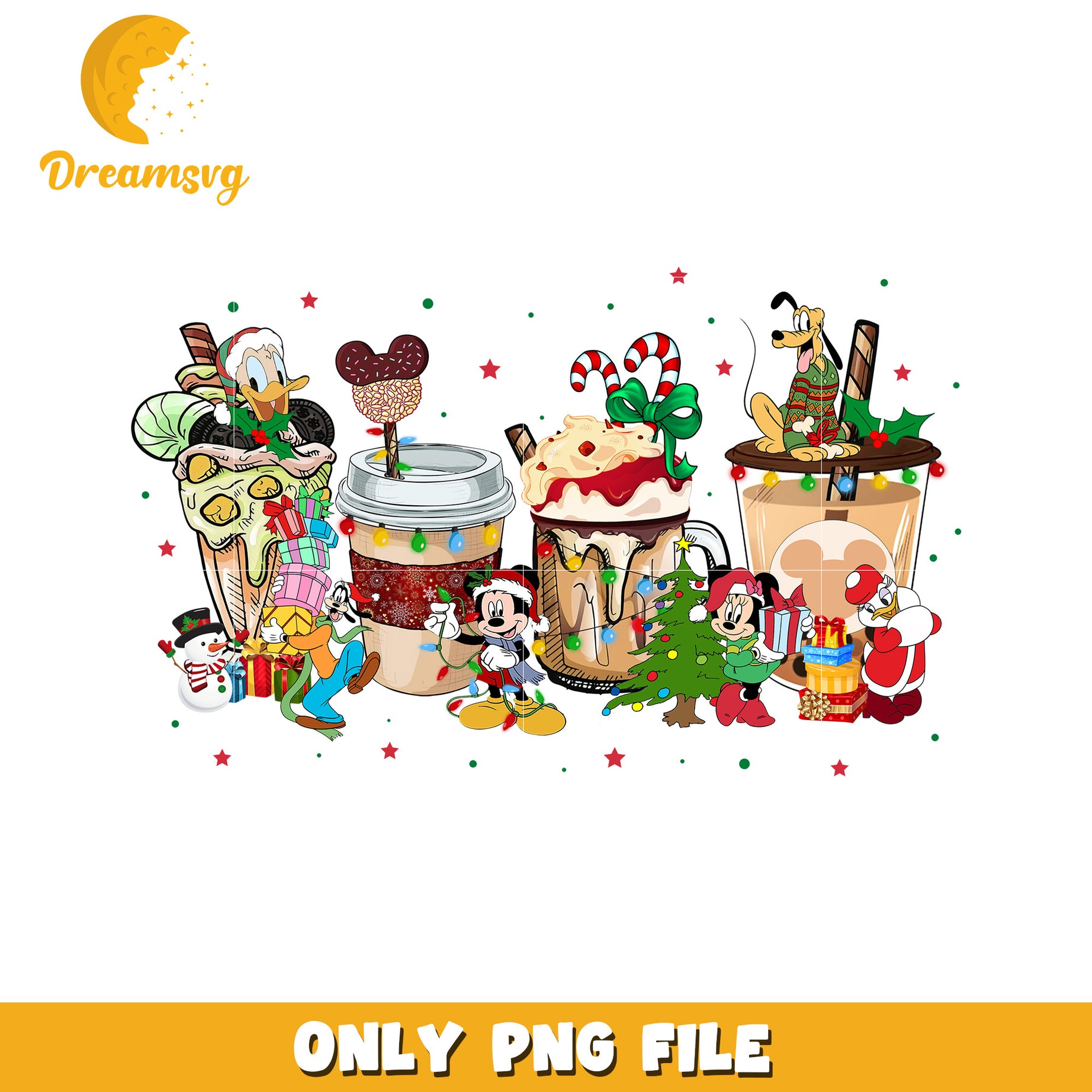 Disney characters christmas png disney png, mickey friends png