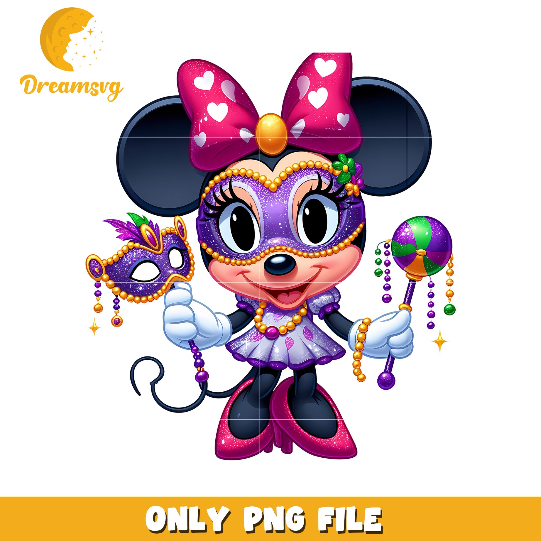 Disney characters mardi gras day png, mardi gras day png