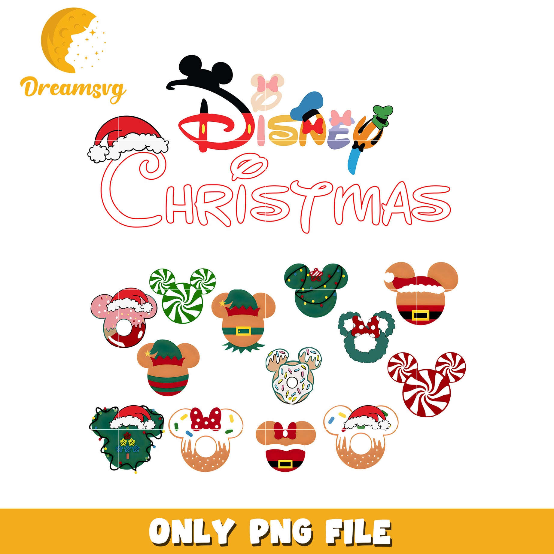 Disney christmas png, disney cozy png, holiday glow png