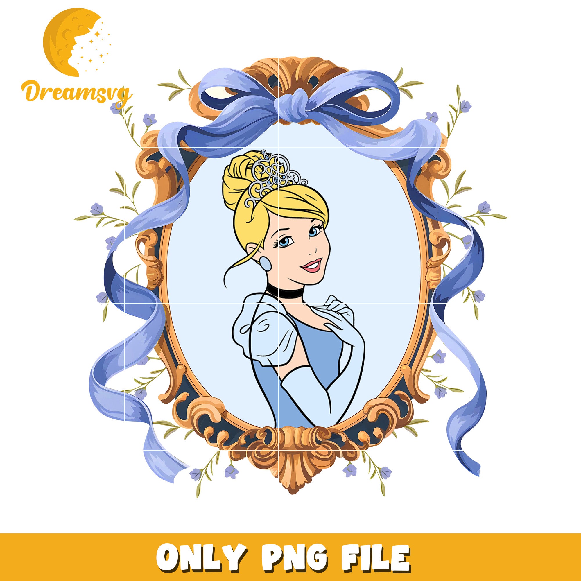 Disney cinderella princess mirror coquette bow png, disney princess png, disney cartoon png