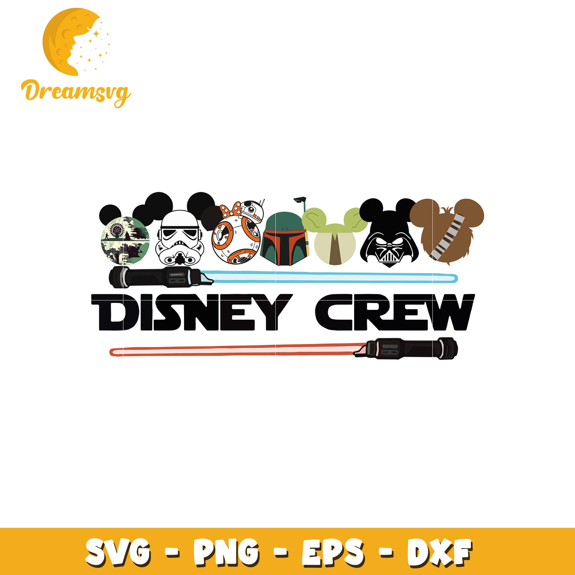 Disney crew star wars svg, disney characters svg, disney world svg