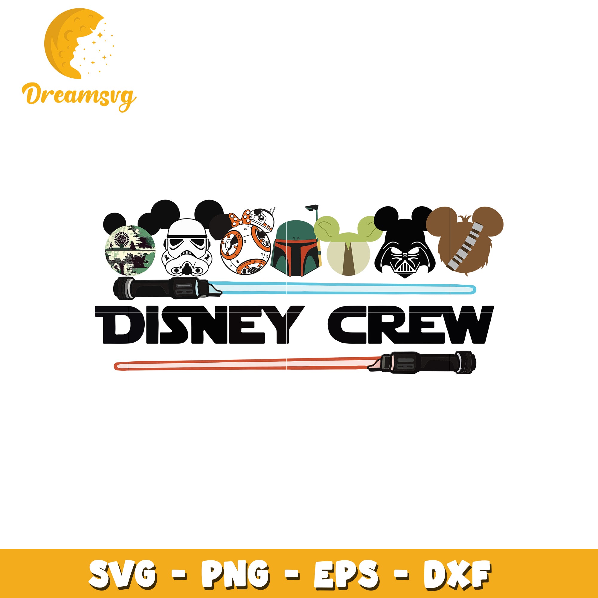 Disney crew star wars svg, disney characters svg, disney world svg
