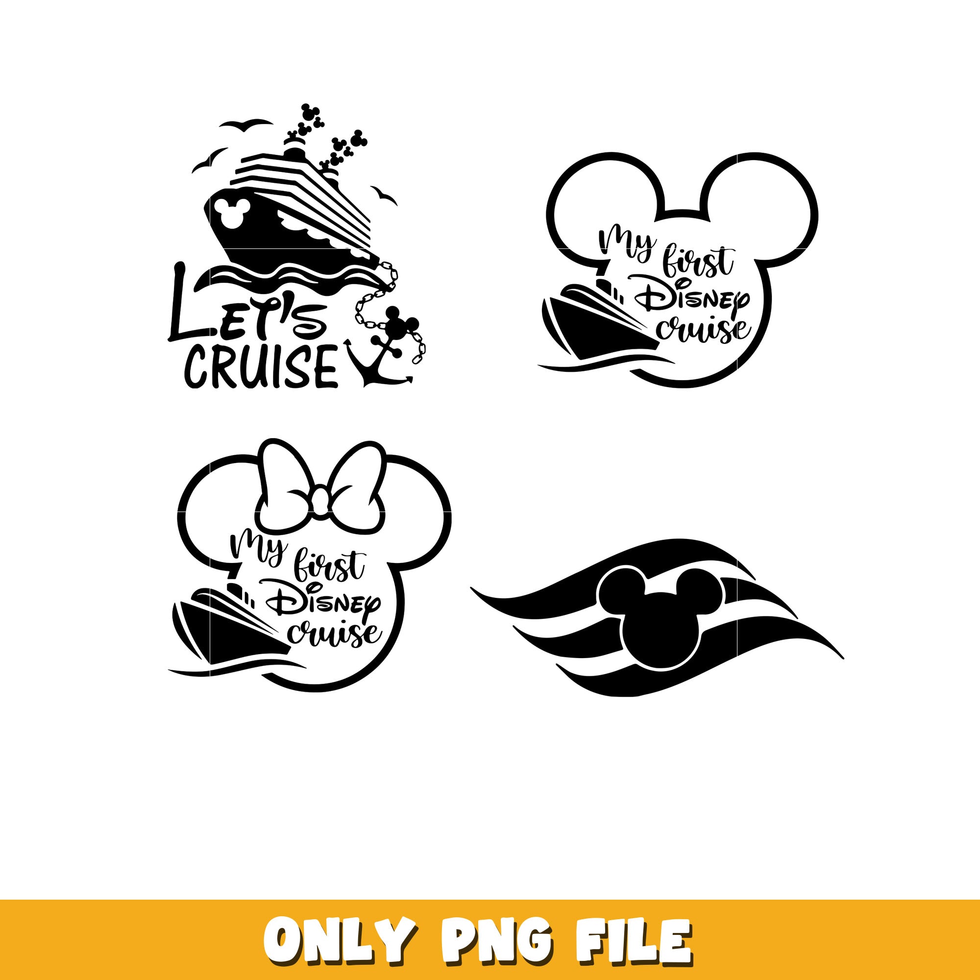 Disney Cruise bundle png, Disney cartoon png, Digital download ...