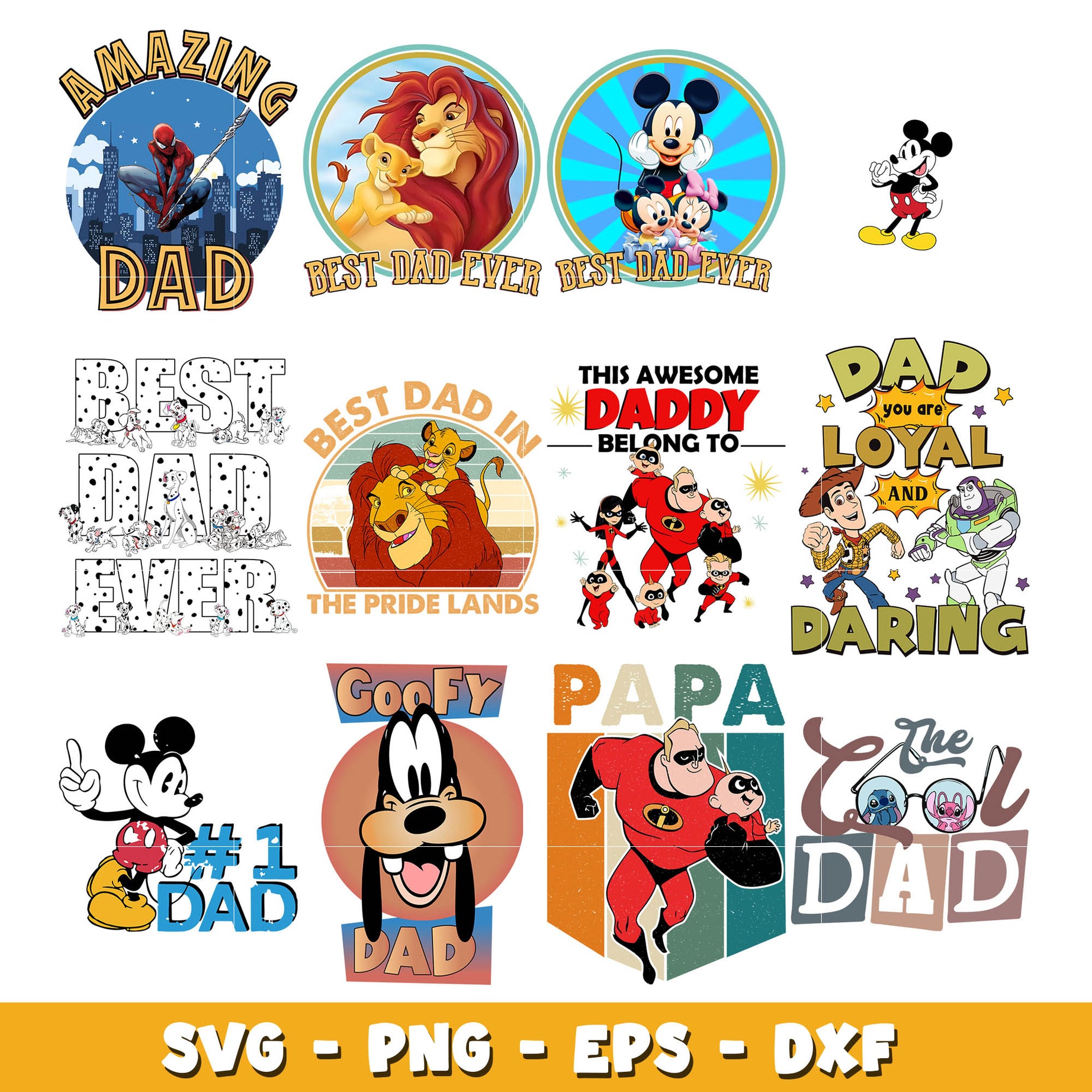 Disney world character svg bundle, Disney world svg, Disney svg