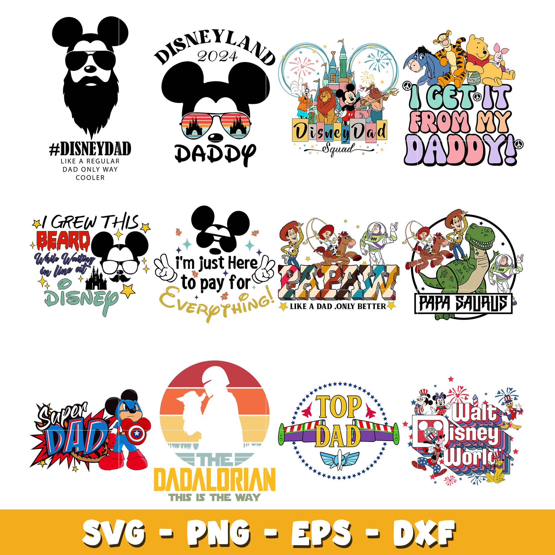 Mouse and toy story bundle svg, Disney cartoon svg, Digital download 