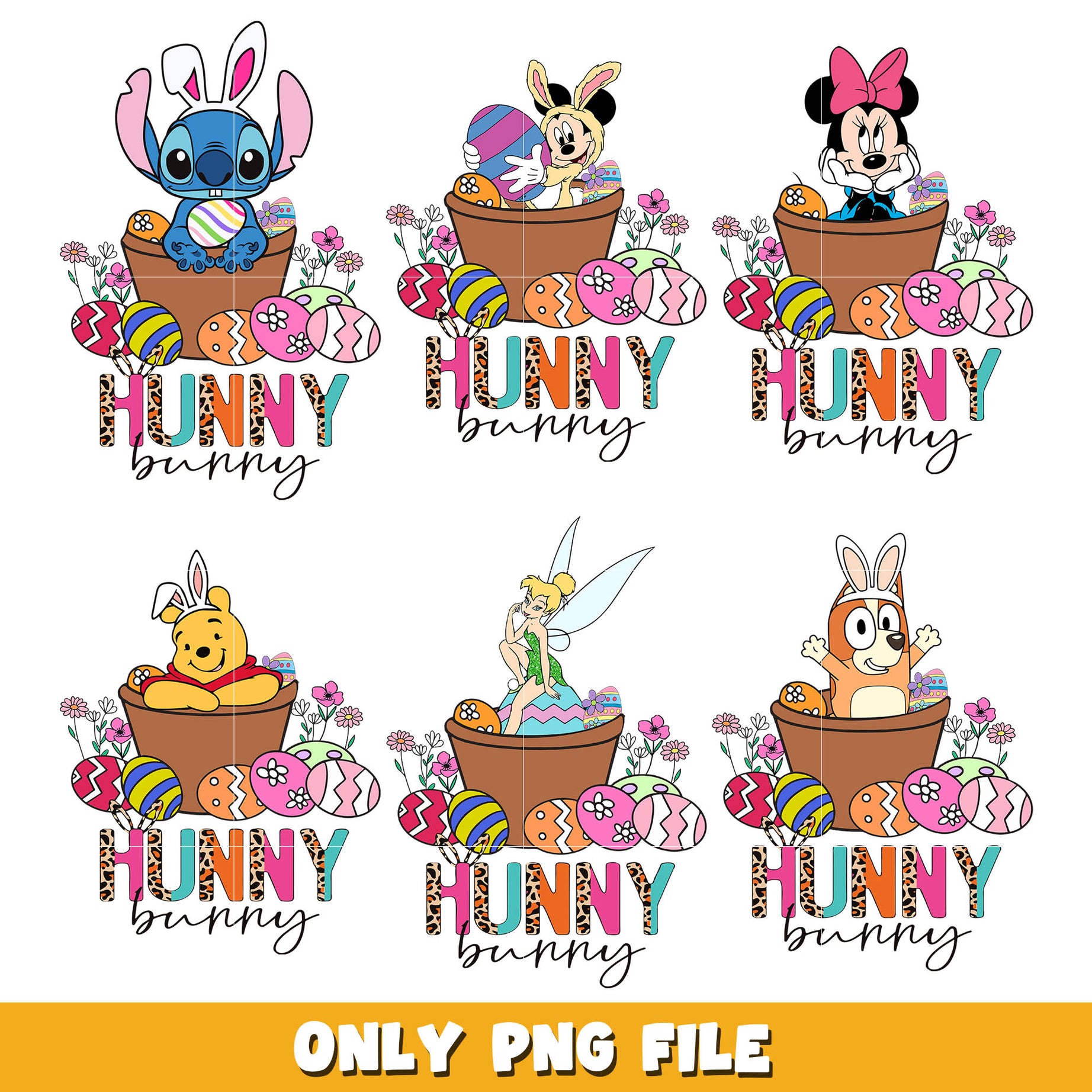 Disney Hunny bunny easter png bundle, Disney easter png, Disney png