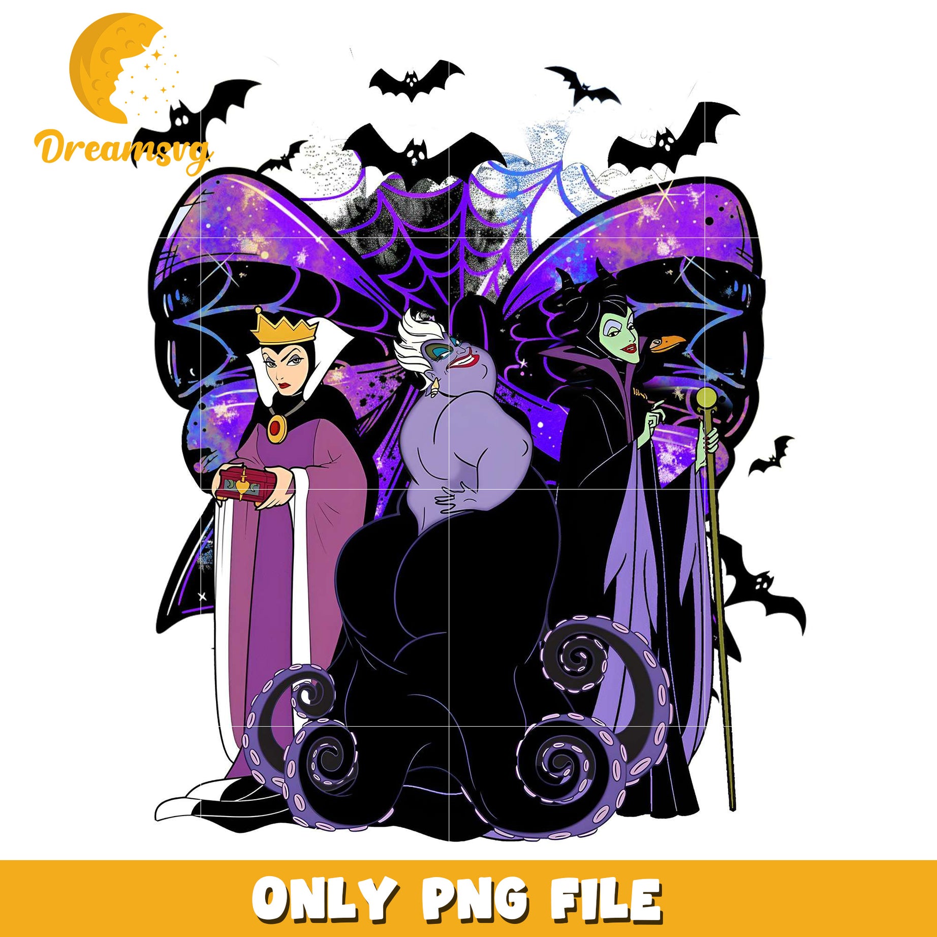 Disney famous villains png, halloween eve​​ png, halloween ends​ png