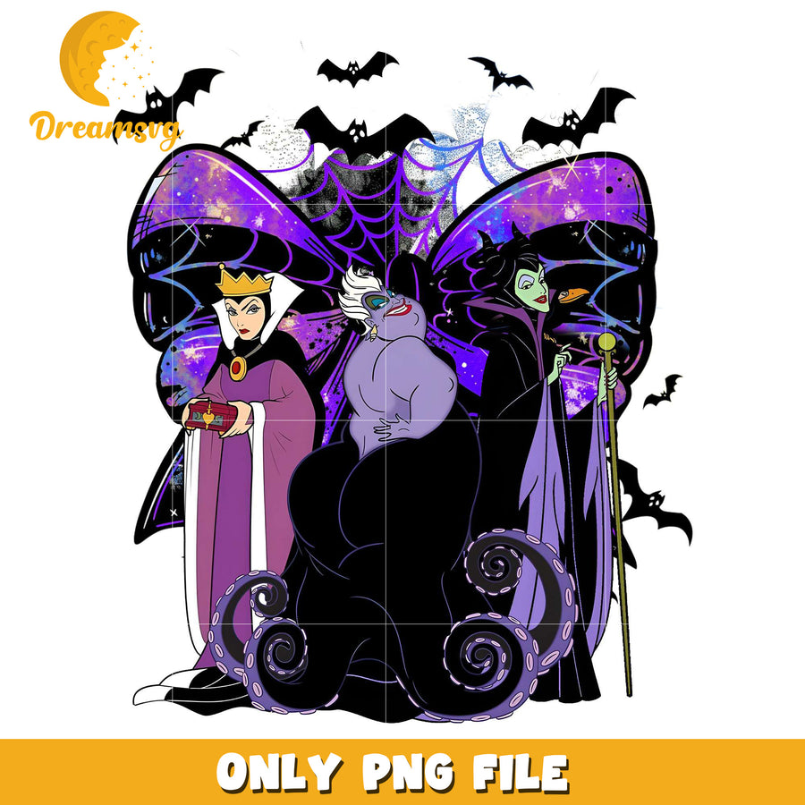 Disney famous villains png, halloween eve​​ png, halloween ends​ png