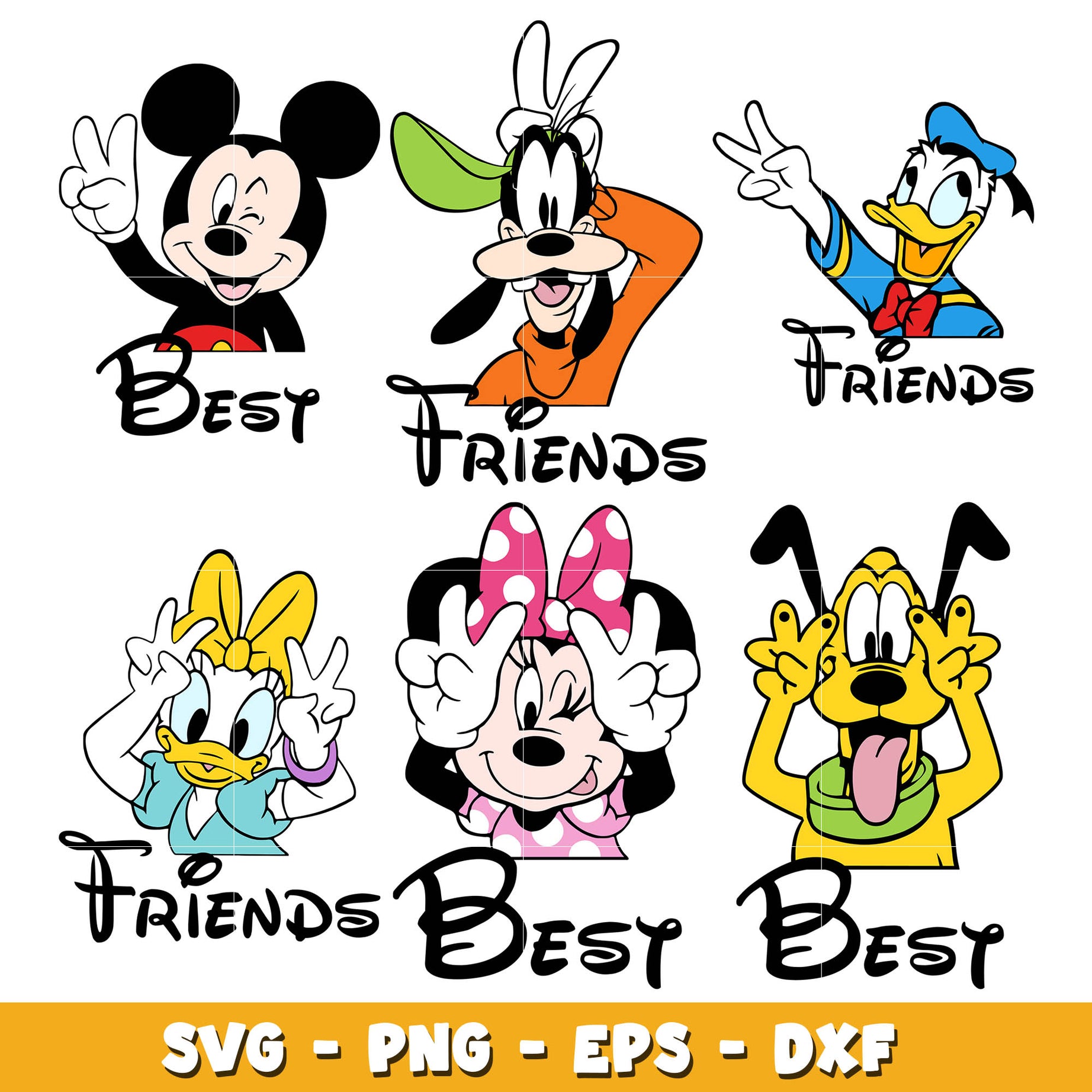 Disney mickey best friends svg bundle, Disney mickey svg, Disney svg