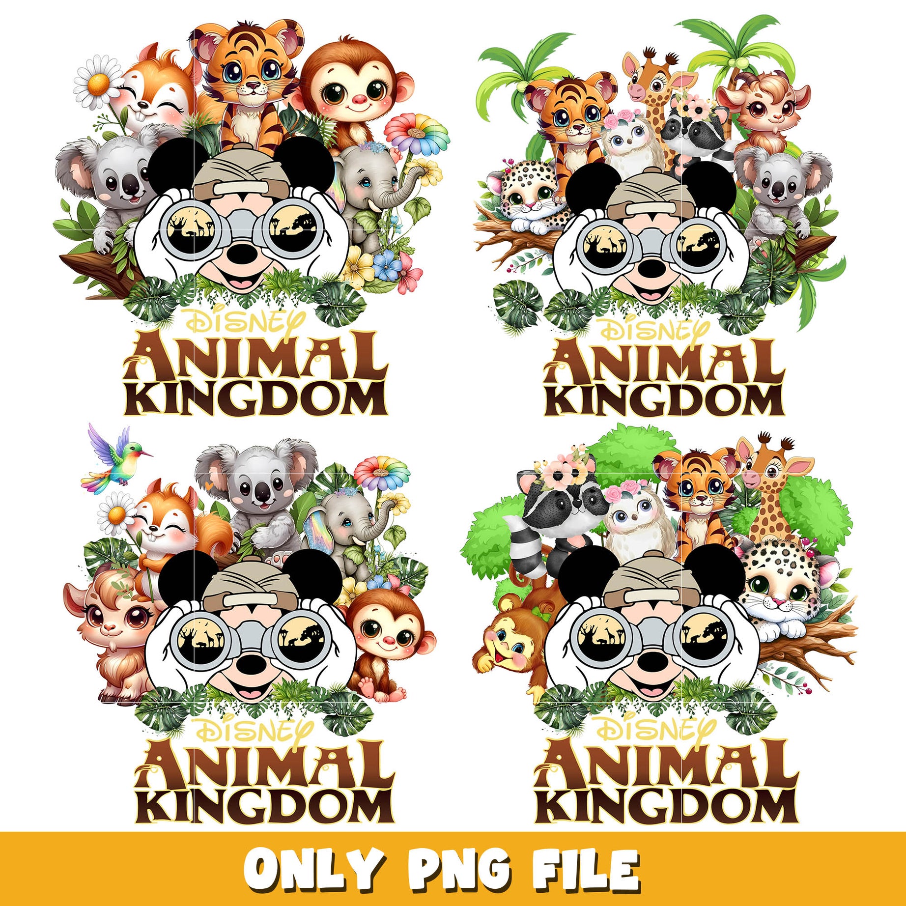 Disney mickey animal kingdom png bundle, Disney animal kingdom png, Disney png