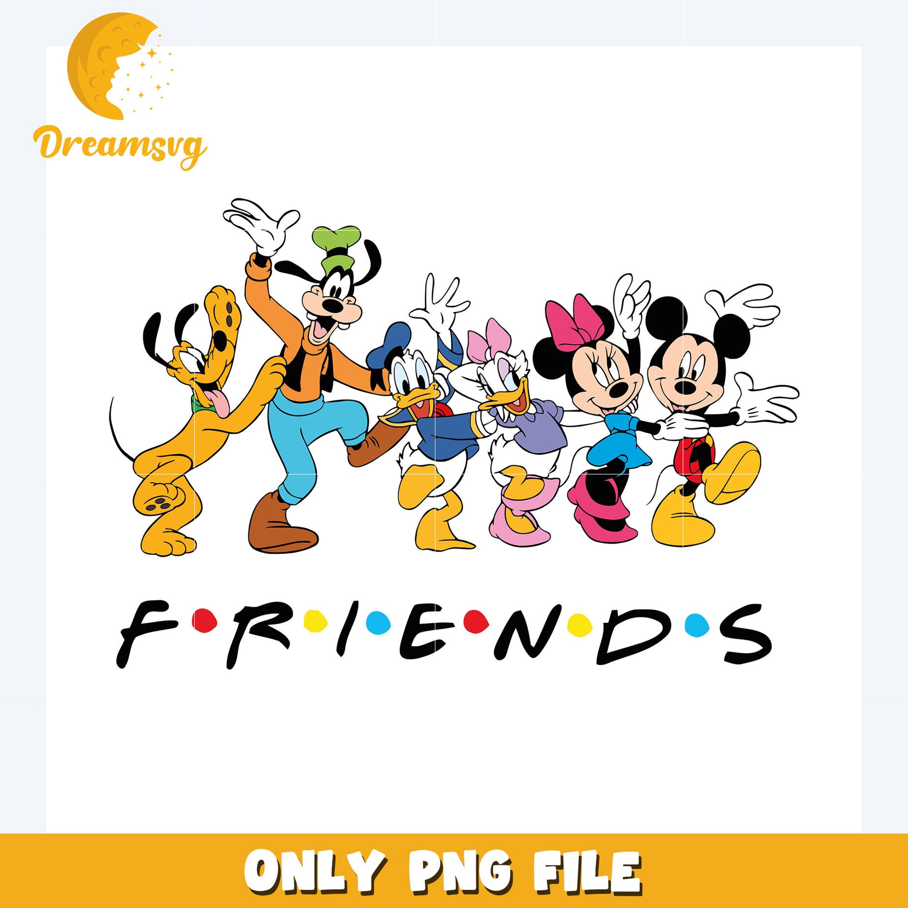 Disney friends illustration png, disneyland png, disney movies png