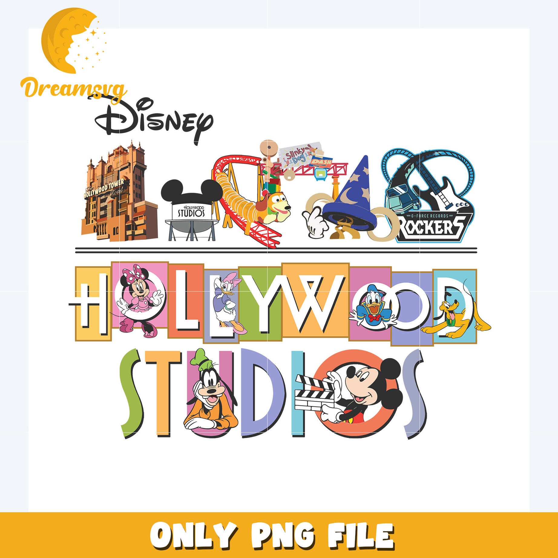 Disney holleywood png, disney characters png, disney cartoons png