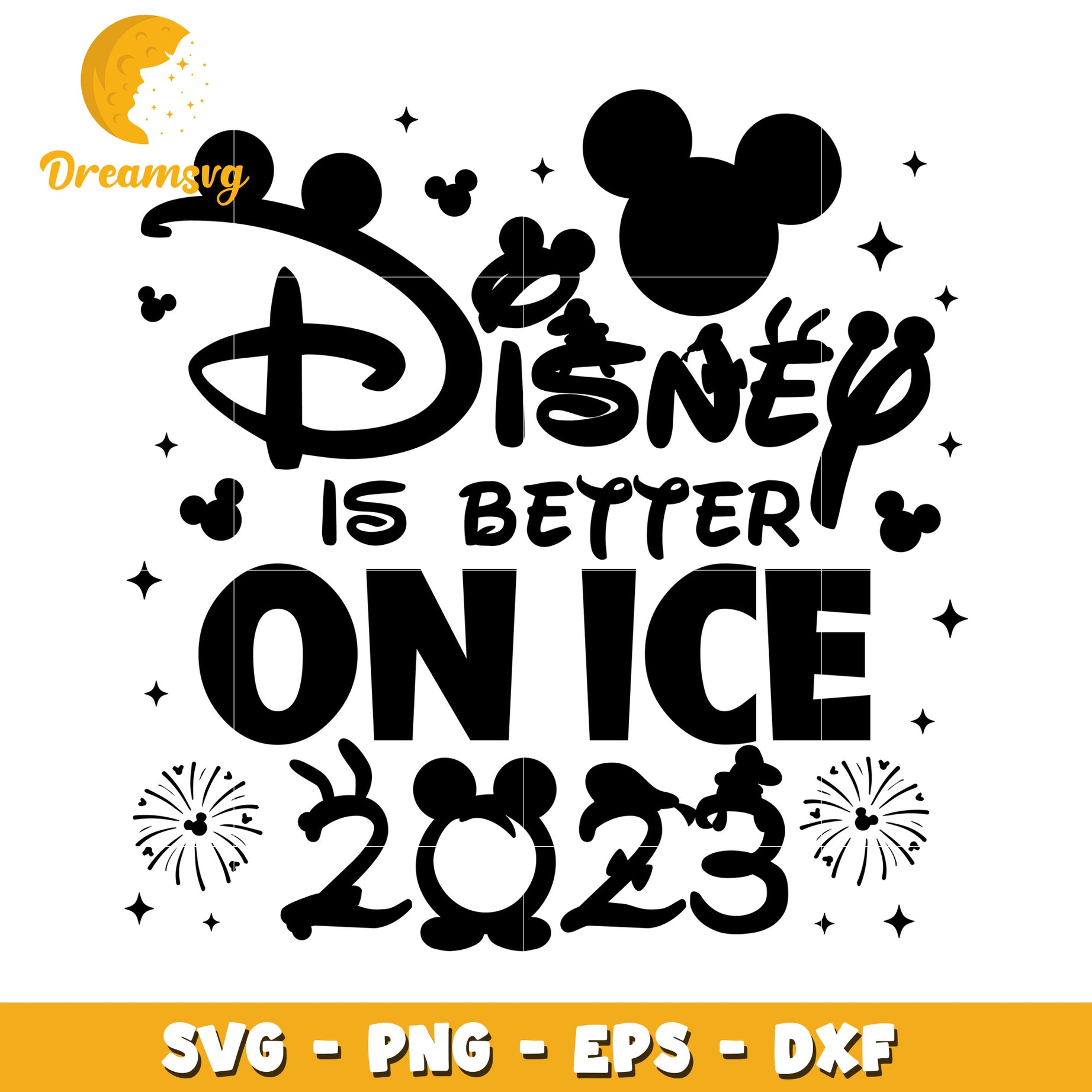Disney is Better on Ice 2023 Fun SVG Graphic for Fans