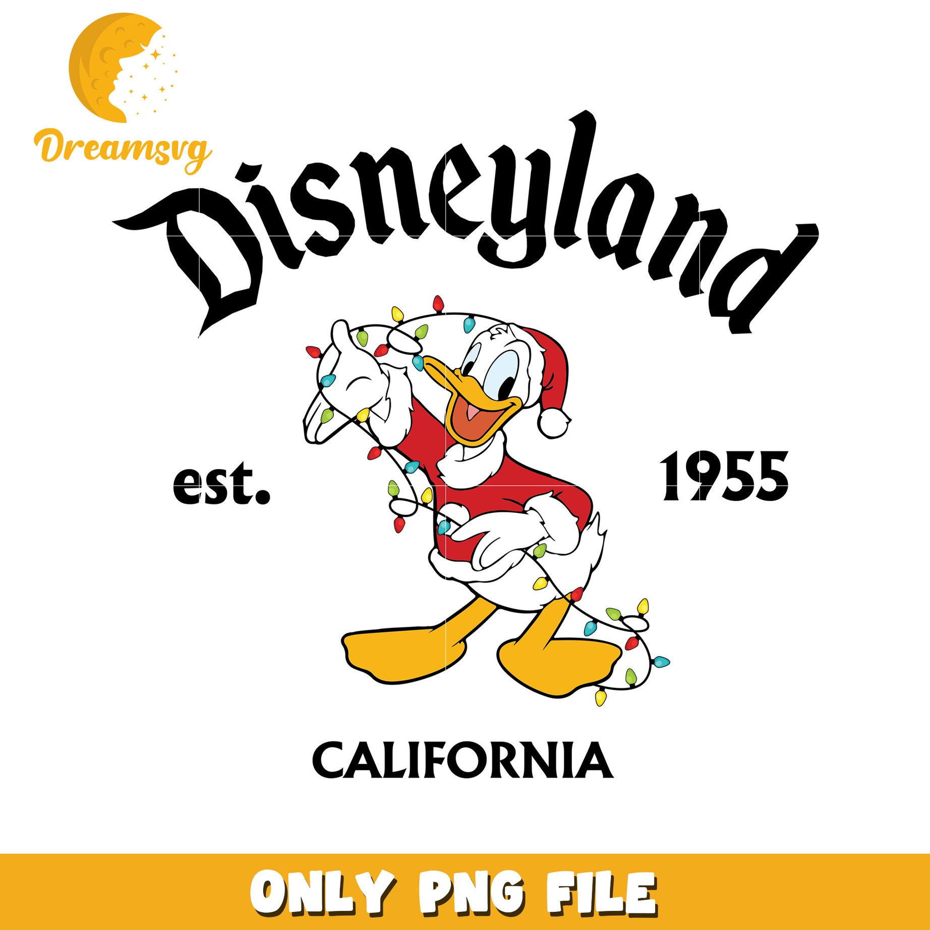 Disneyland Christmas Donald PNG