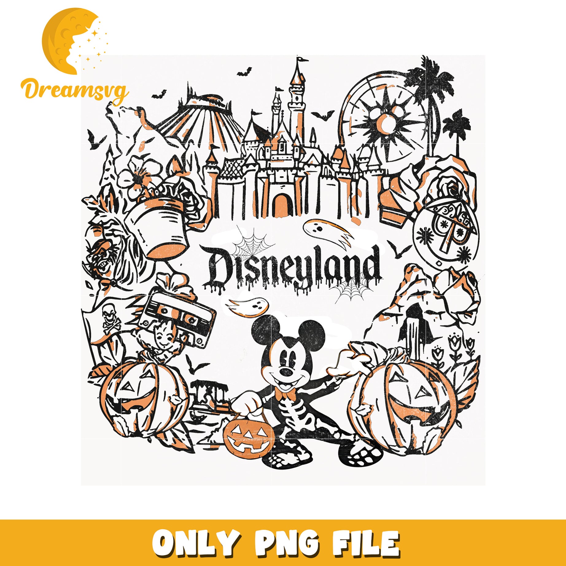 Disneyland Halloween PNG Sublimation