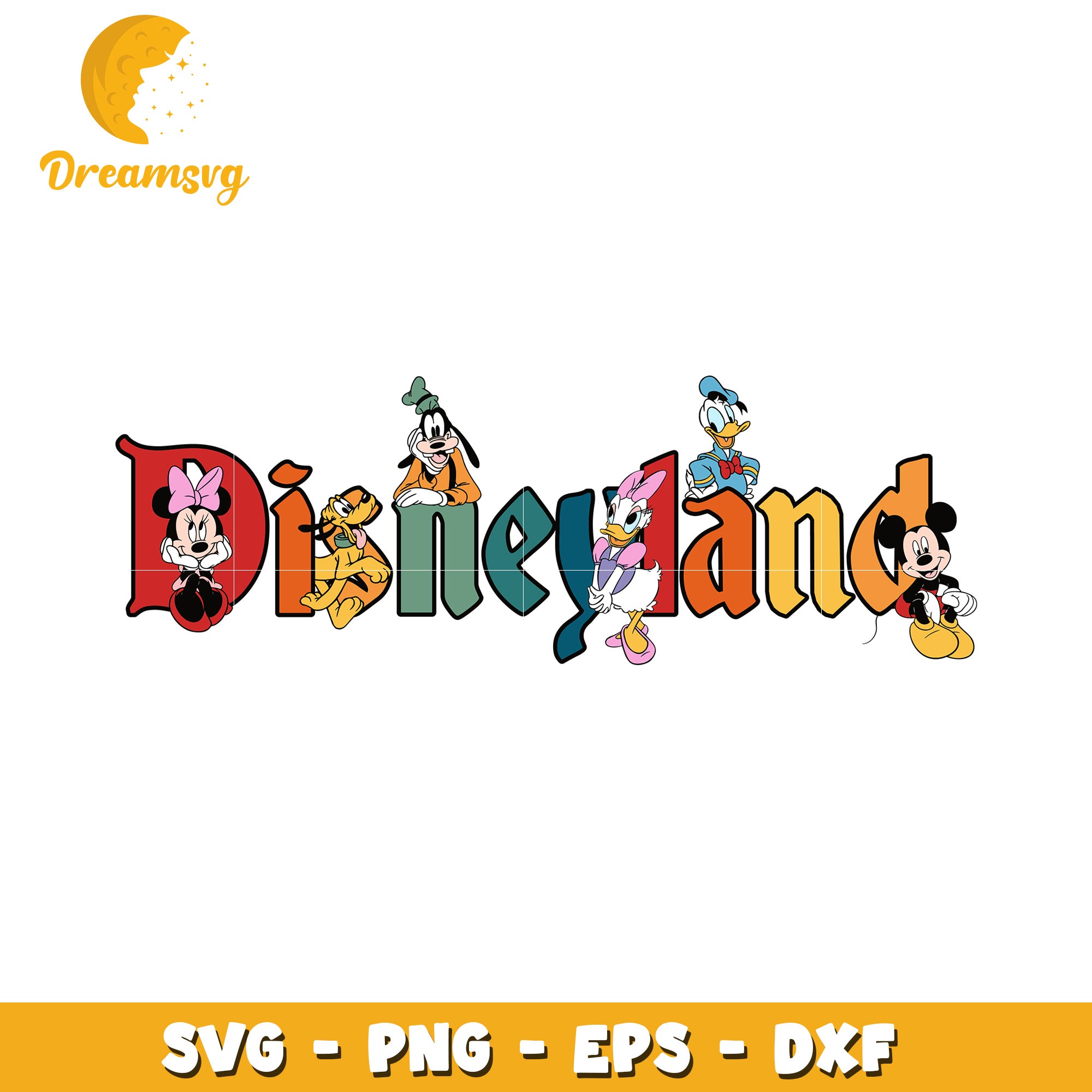 Disneyland SVG PNG EPS DXF Cut Files