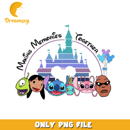 Disneyland Stitch PNG, Lilo, Making Memories Together