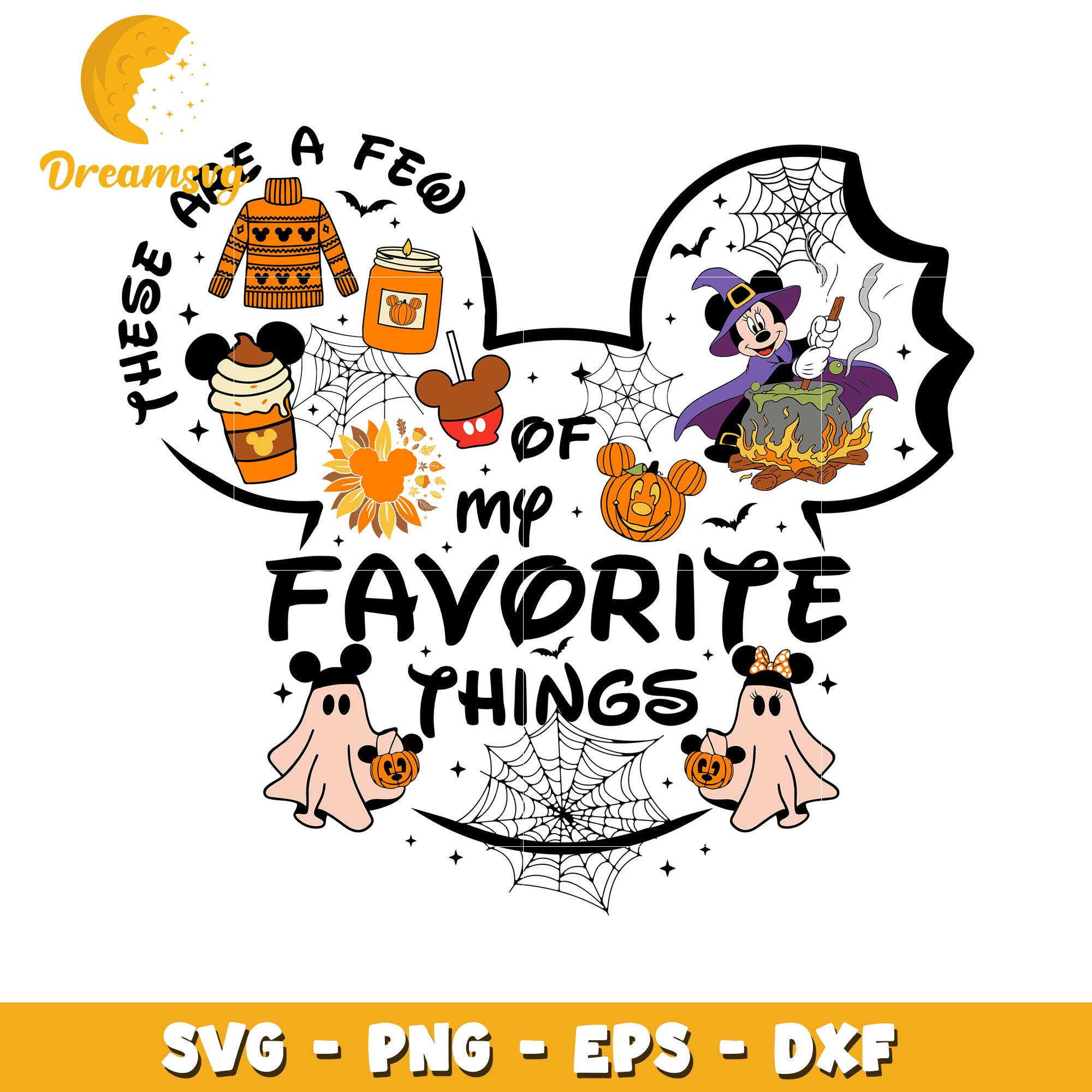 Disneyland my favorite things svg, Disney movies halloween svg