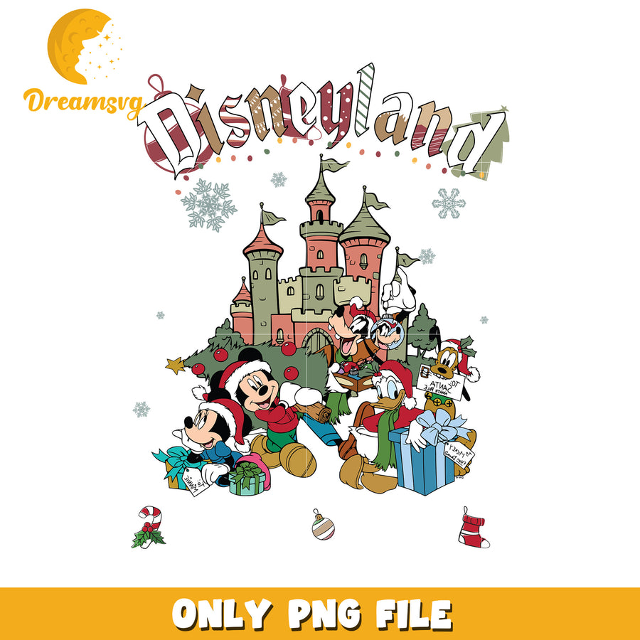 Disneyland california png, disney cozy png, holiday glow png