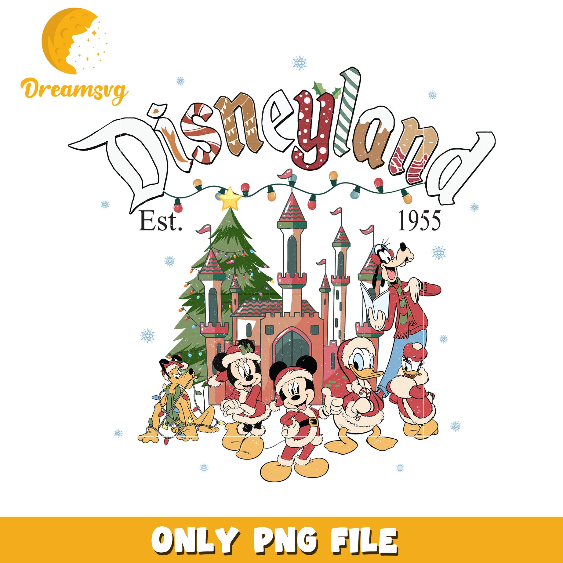 Disneyland character png, disney cozy png, holiday glow png