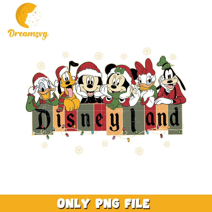 Disneyland christmas png, christmas disney png, christmas cartoon png