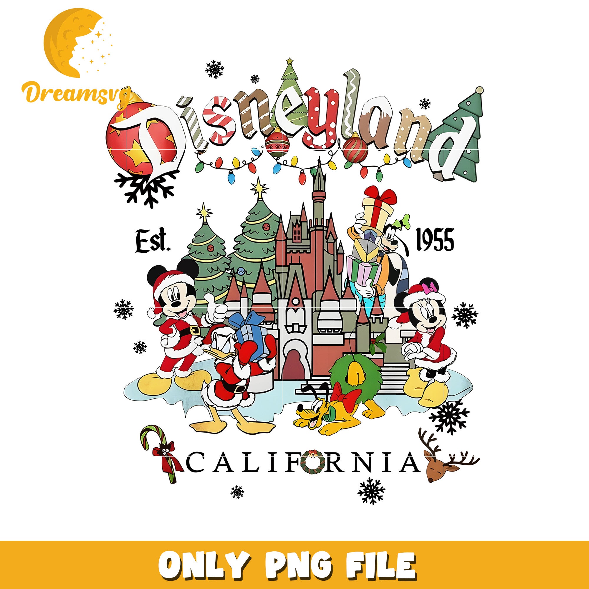 Disneyland christmas png, disney movies png, christmas white png