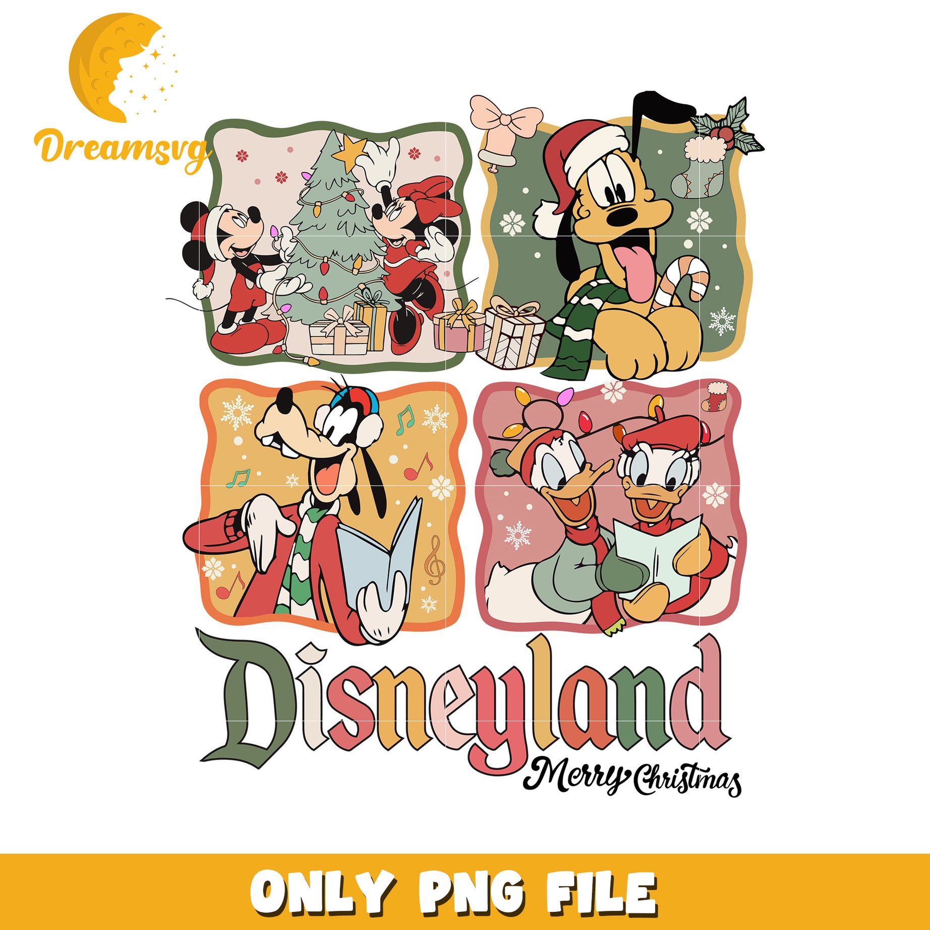 Disneyland design png, disney night png, winter sparkle png