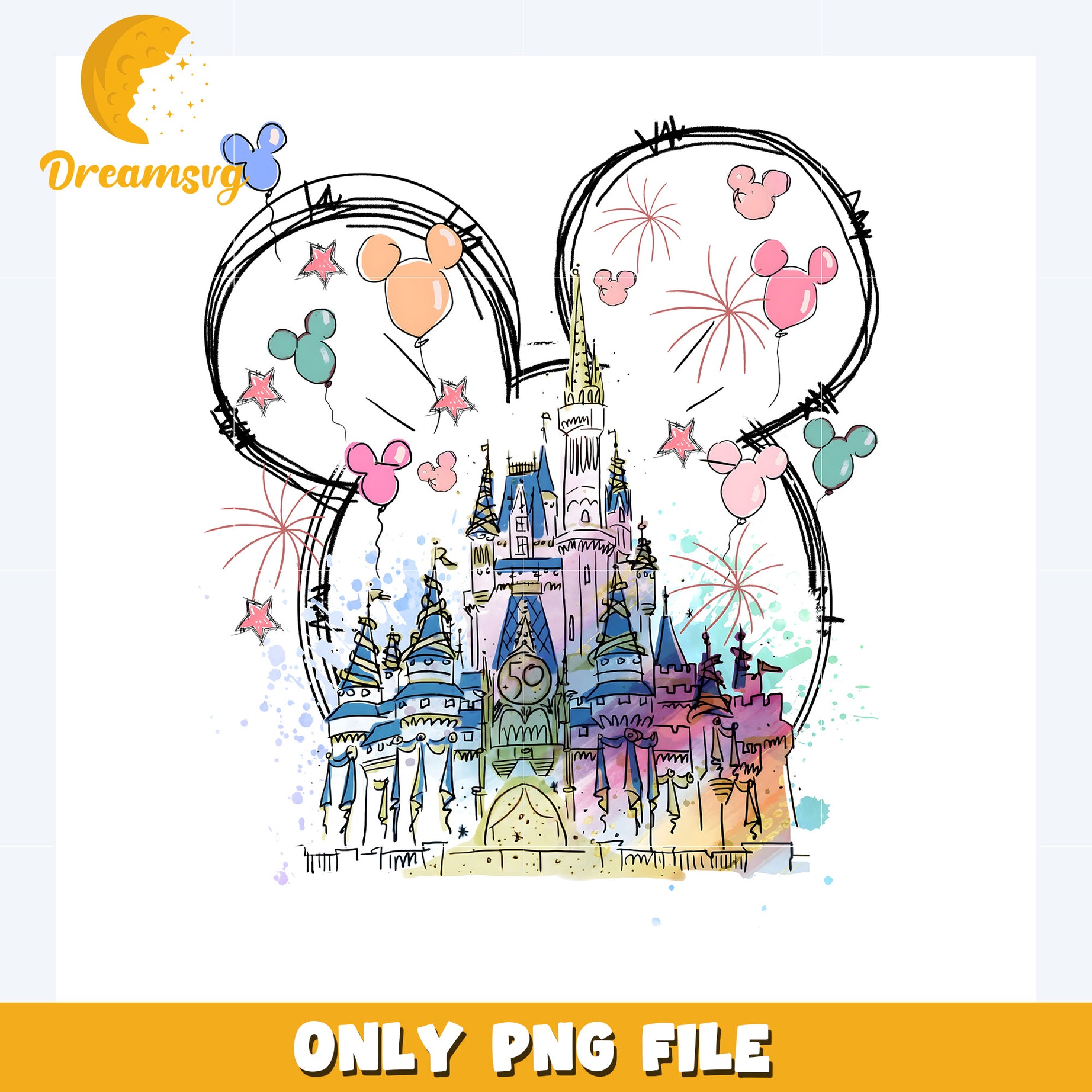 Disneyland fireworks places png, disney png, disney world png