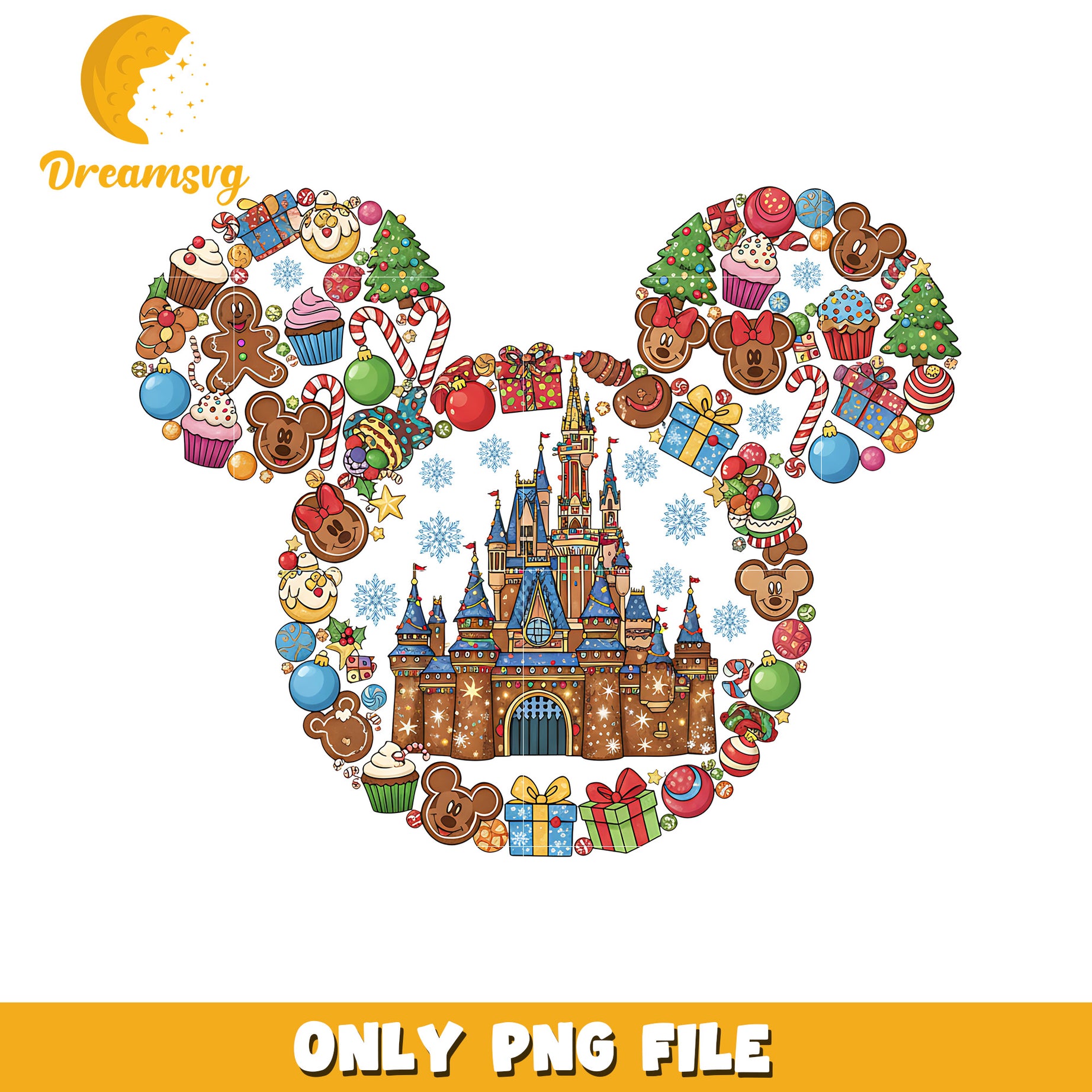 Disneyland mickey png, christmas​​​ season png, disney png