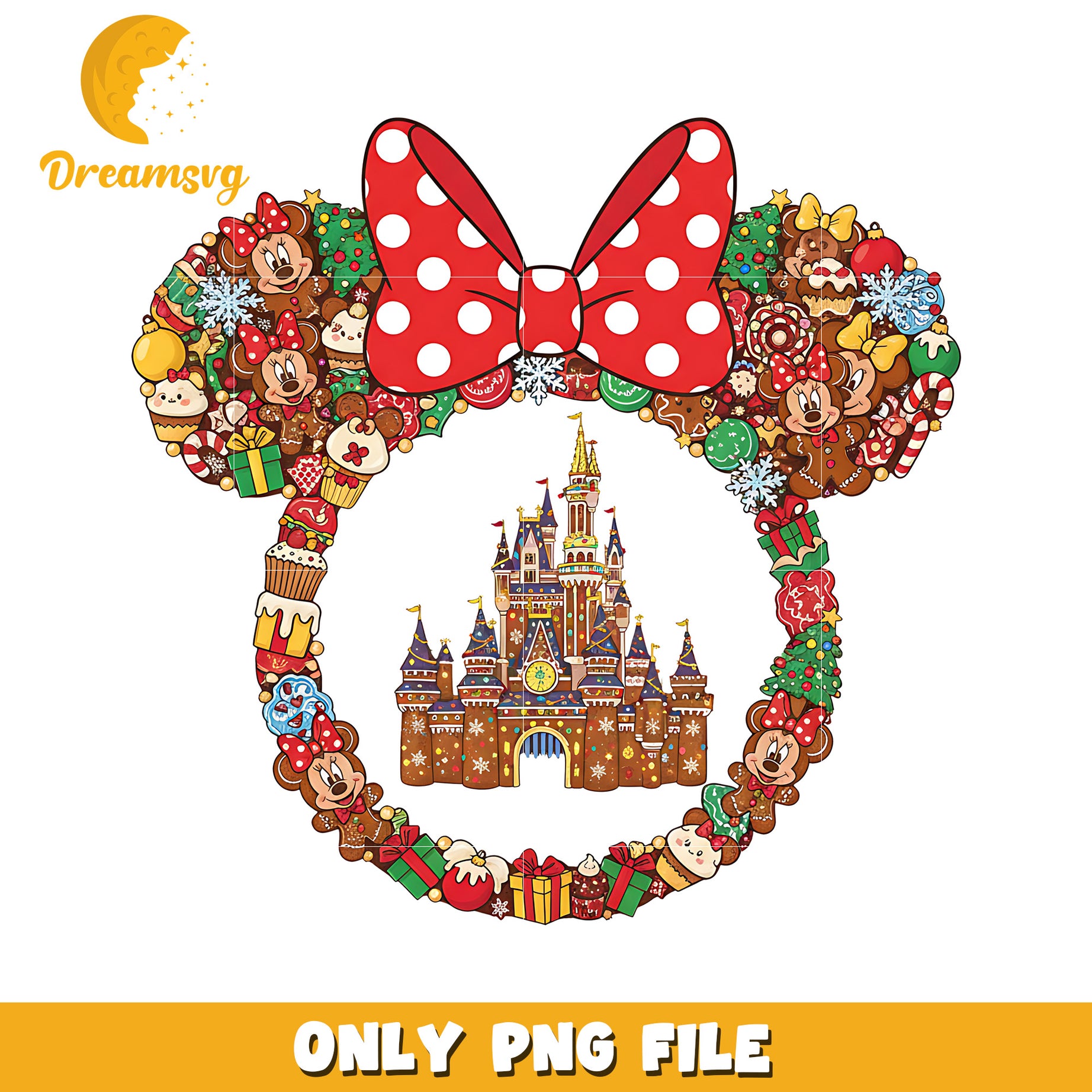 Disneyland mimi png, christmas​​​ season png, disney png