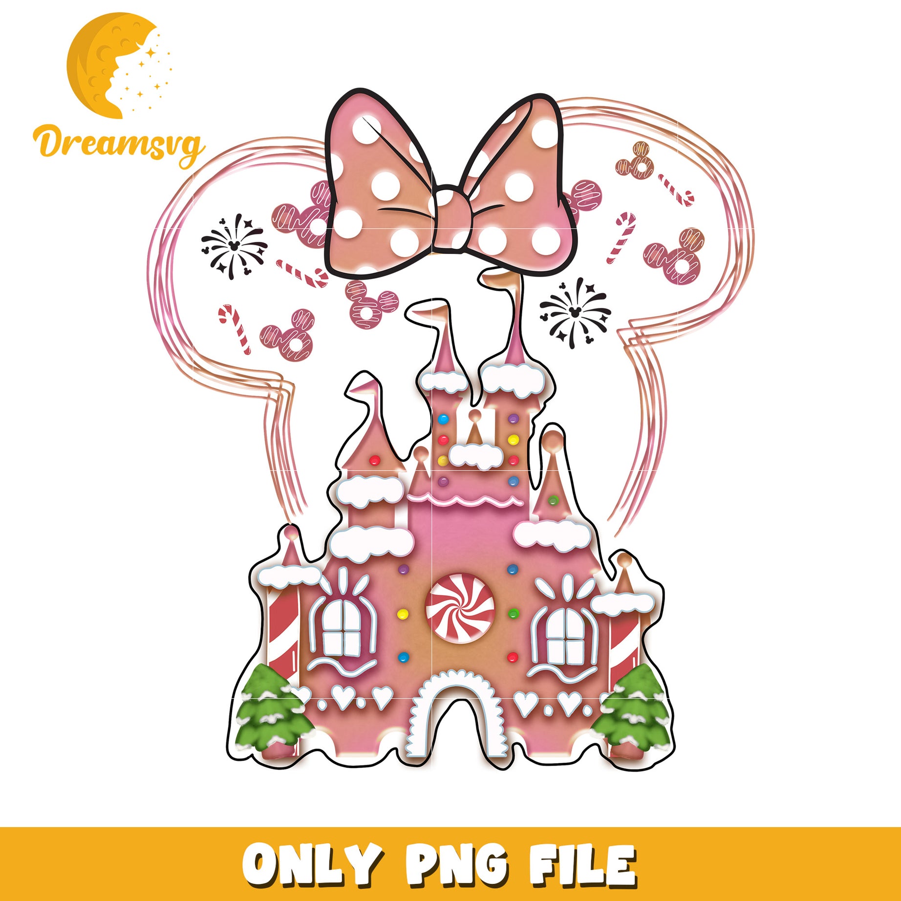 Disneyland minnie png, merry disney png, holiday magic png