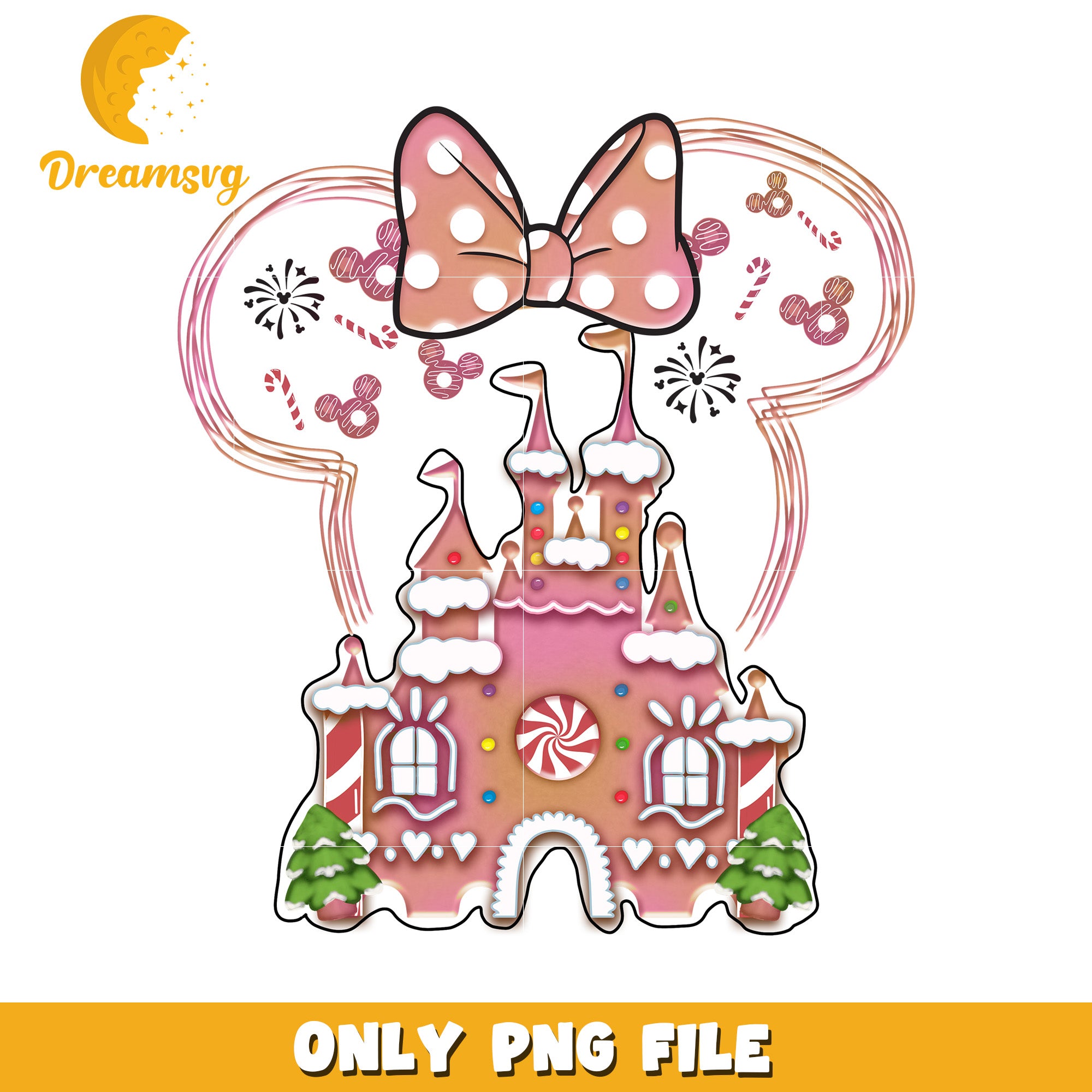 Disneyland minnie png, merry disney png, holiday magic png