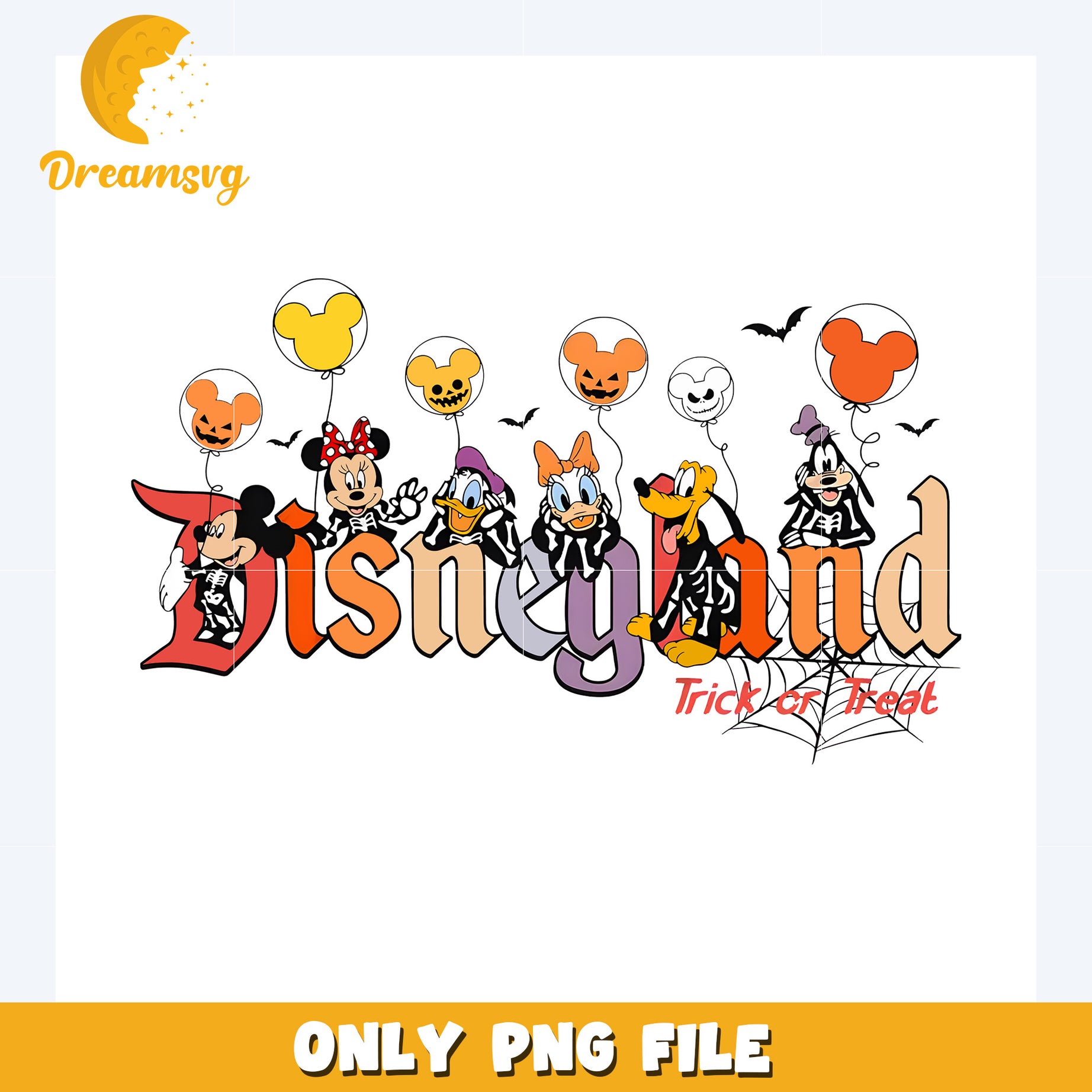 Disney land trick or treat png, the esention six png, mickey mouse png