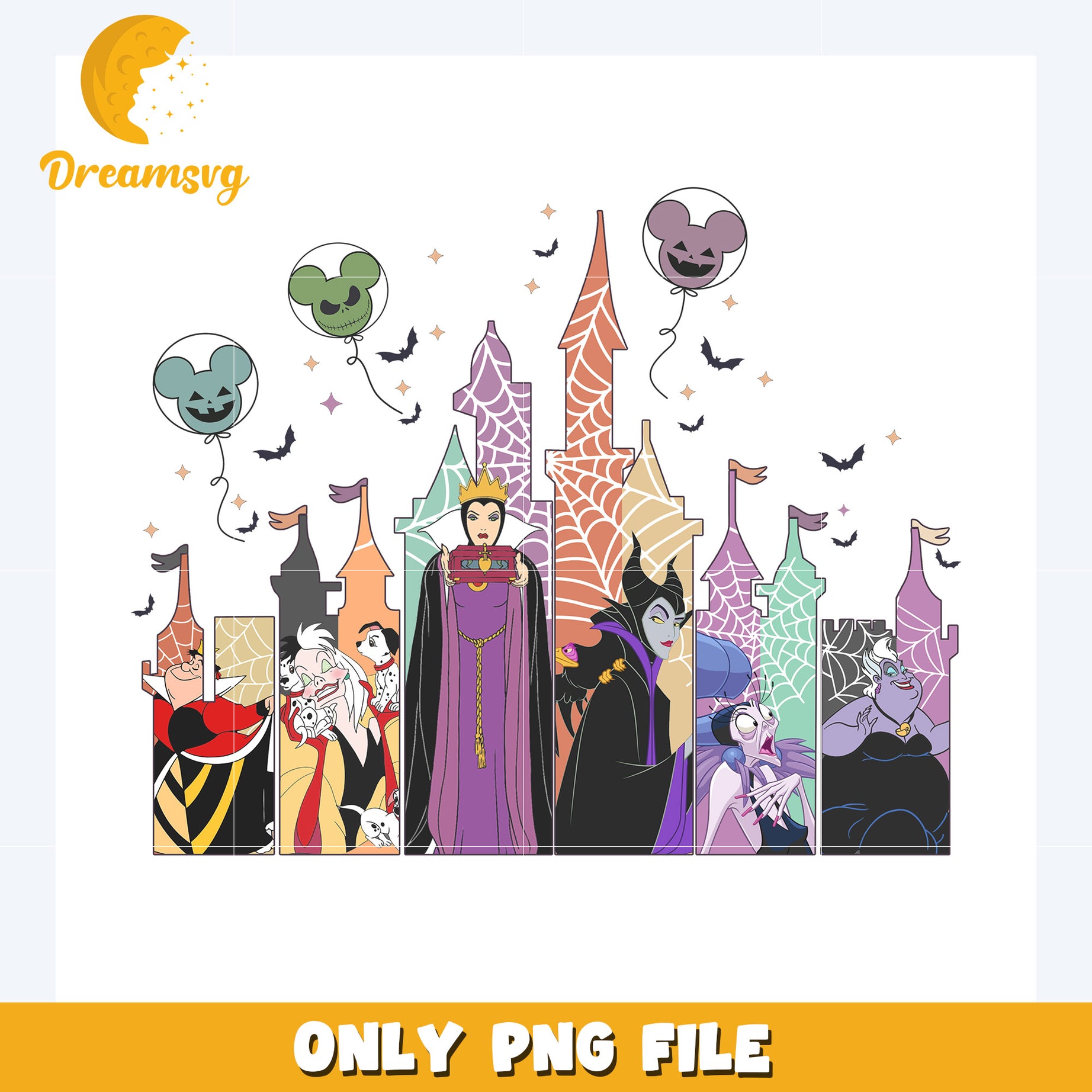Disneyland villains design png, disneyland png, disney movies png