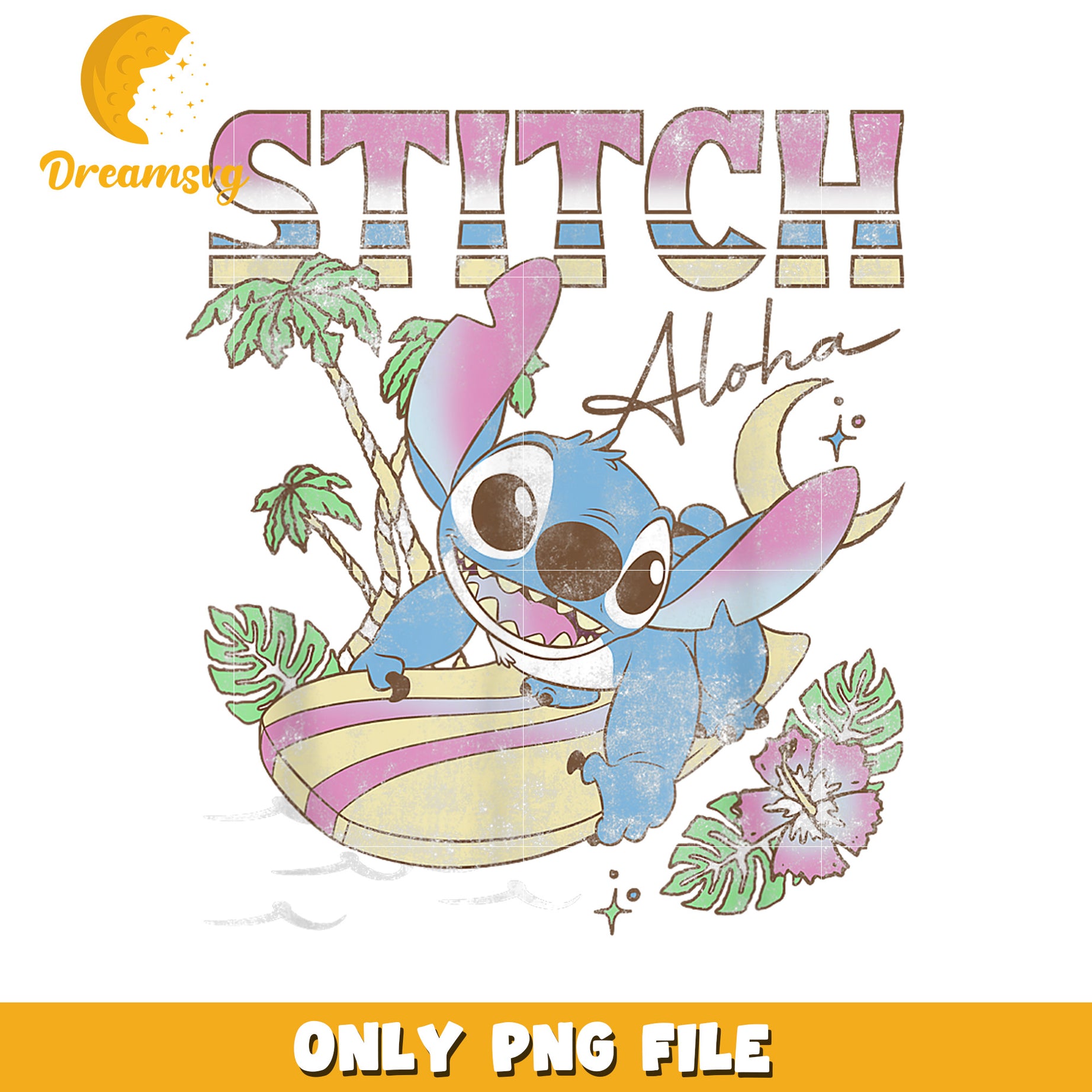 Disney lilo and stitch aloha tropic surf stitch png, surf stitch png