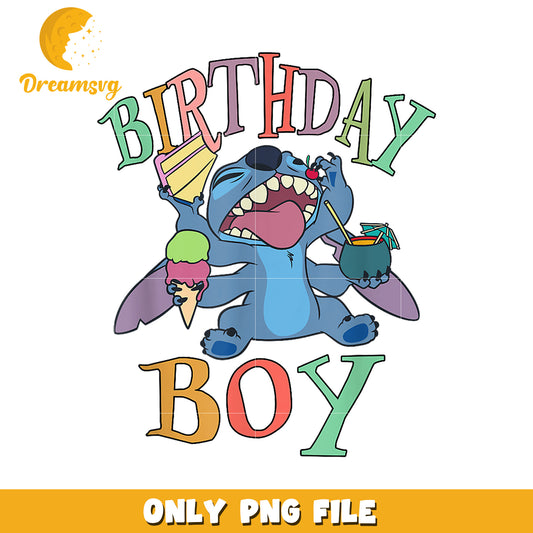 Disney lilo and stitch birthday boy stitch png,  birthday boy png, stitch png