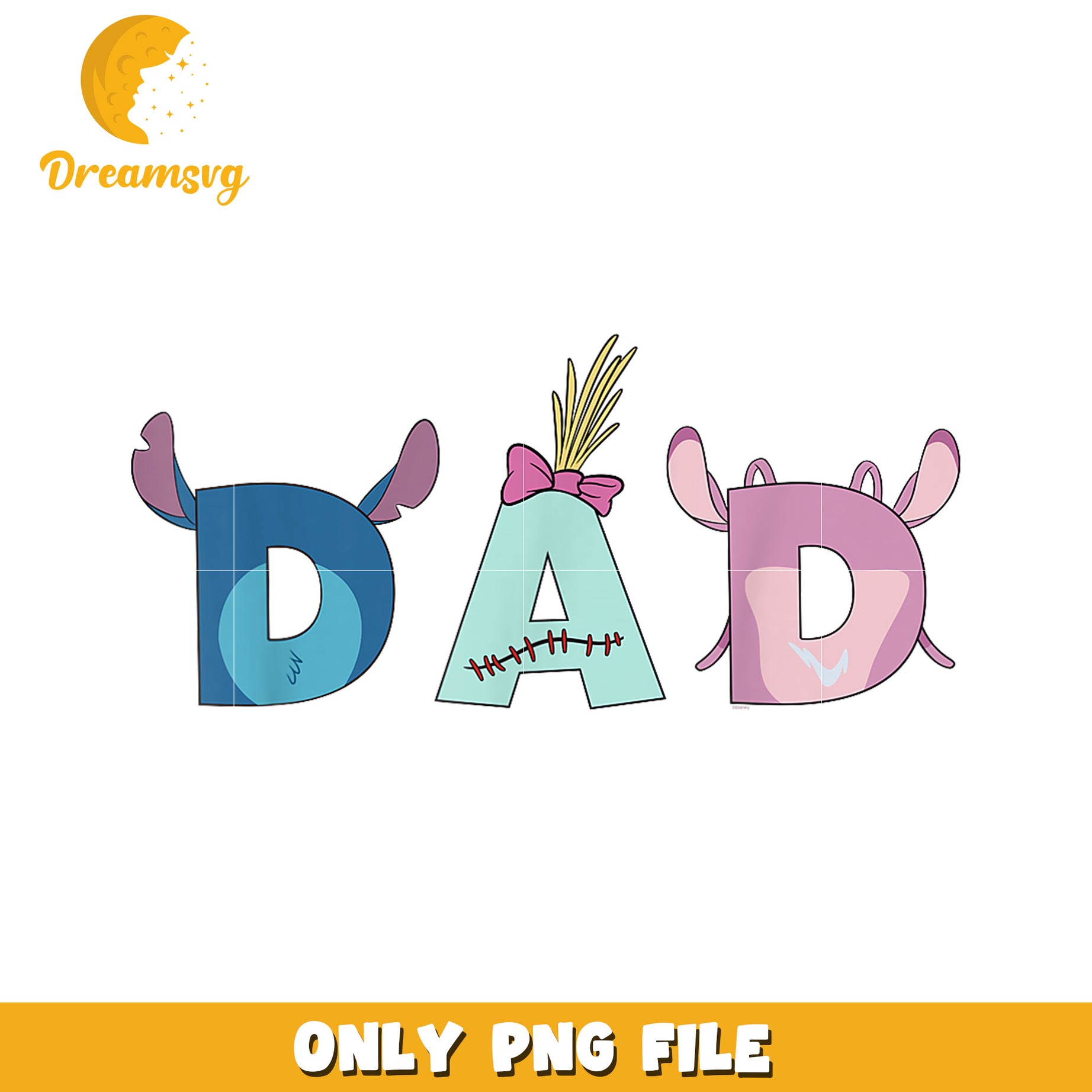 Disney lilo and stitch bro dad birthday png, brother birthday png