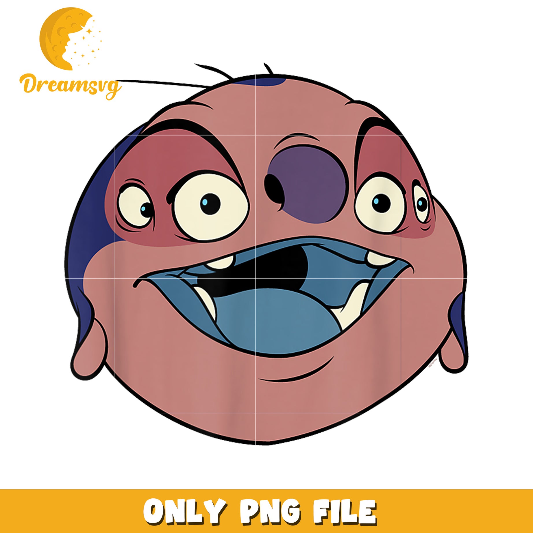 Disney lilo and stitch jumba jookiba smiling big face png, stitch costume png