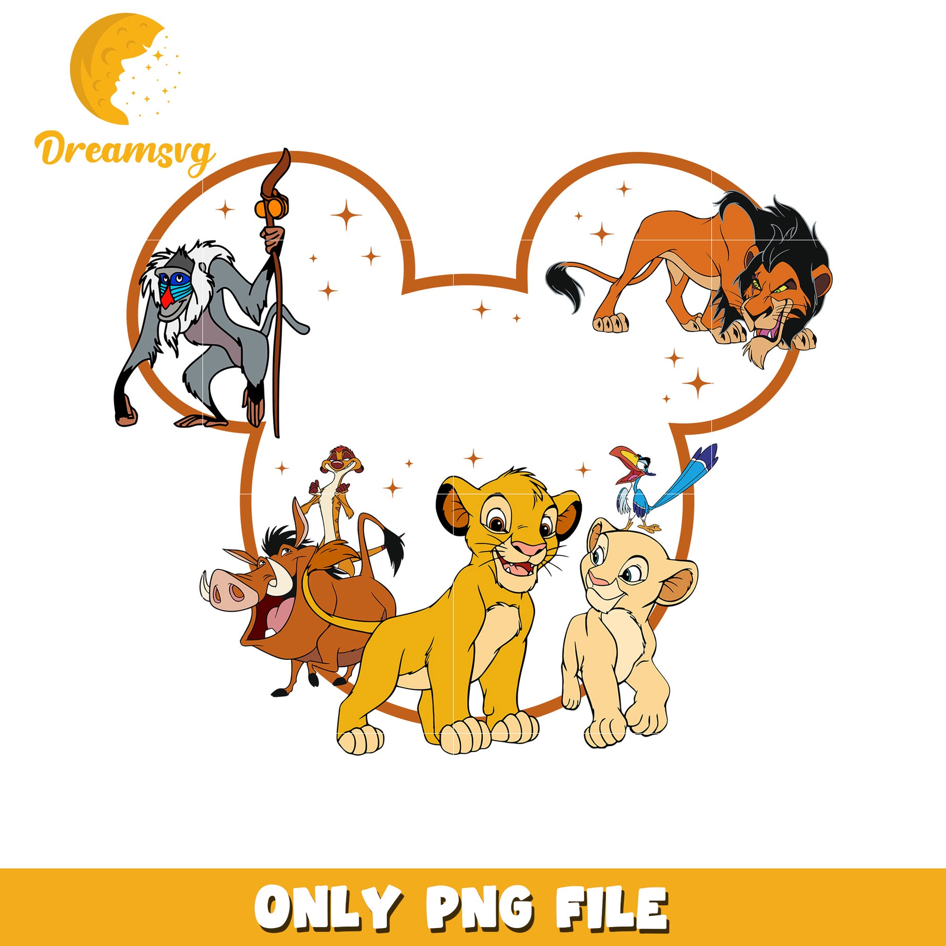 Disney lion king characters png, lion king cast png, lion king cartoon png