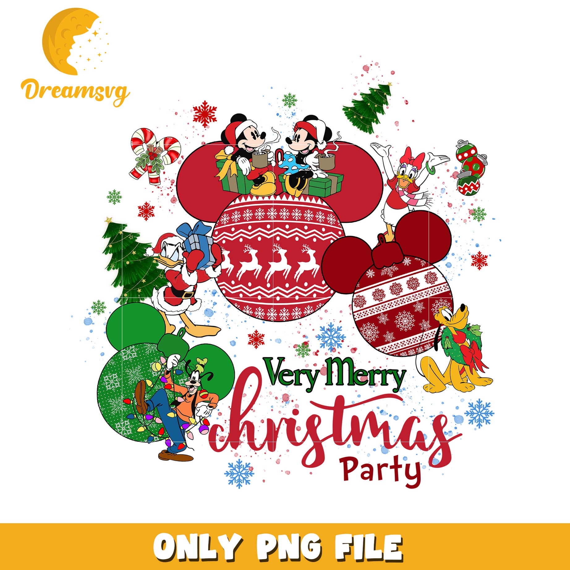 Disney merry christmas png, christmas magic png, disney holiday png