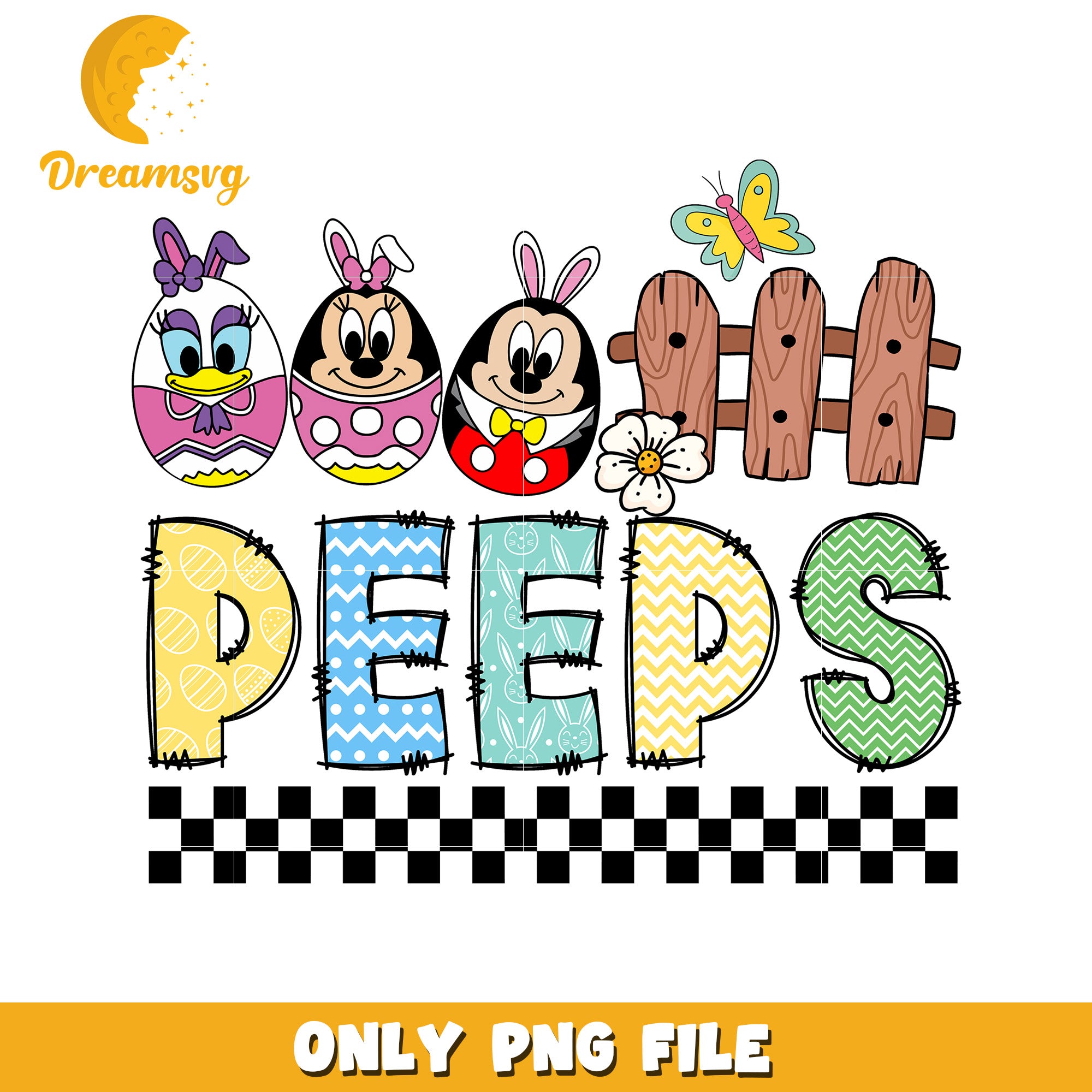 Disney mickey and friends peeps png, easter peeps png, mickey png